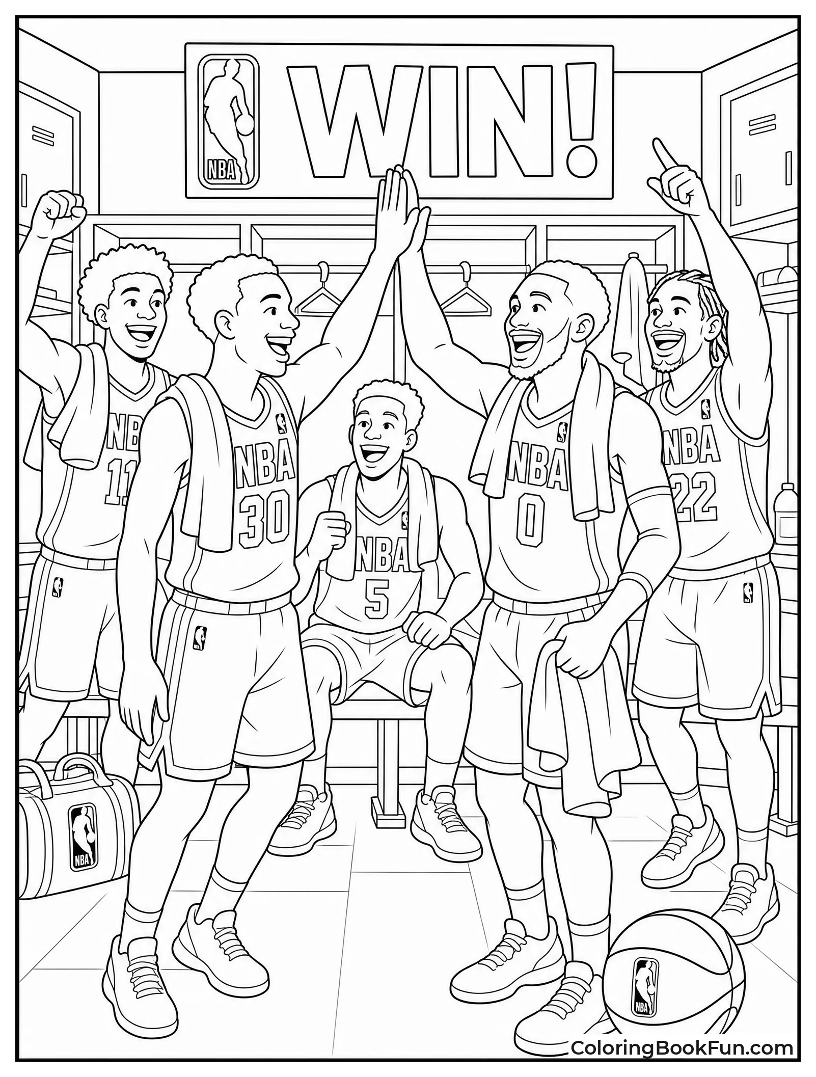 Celebration in the Locker Room