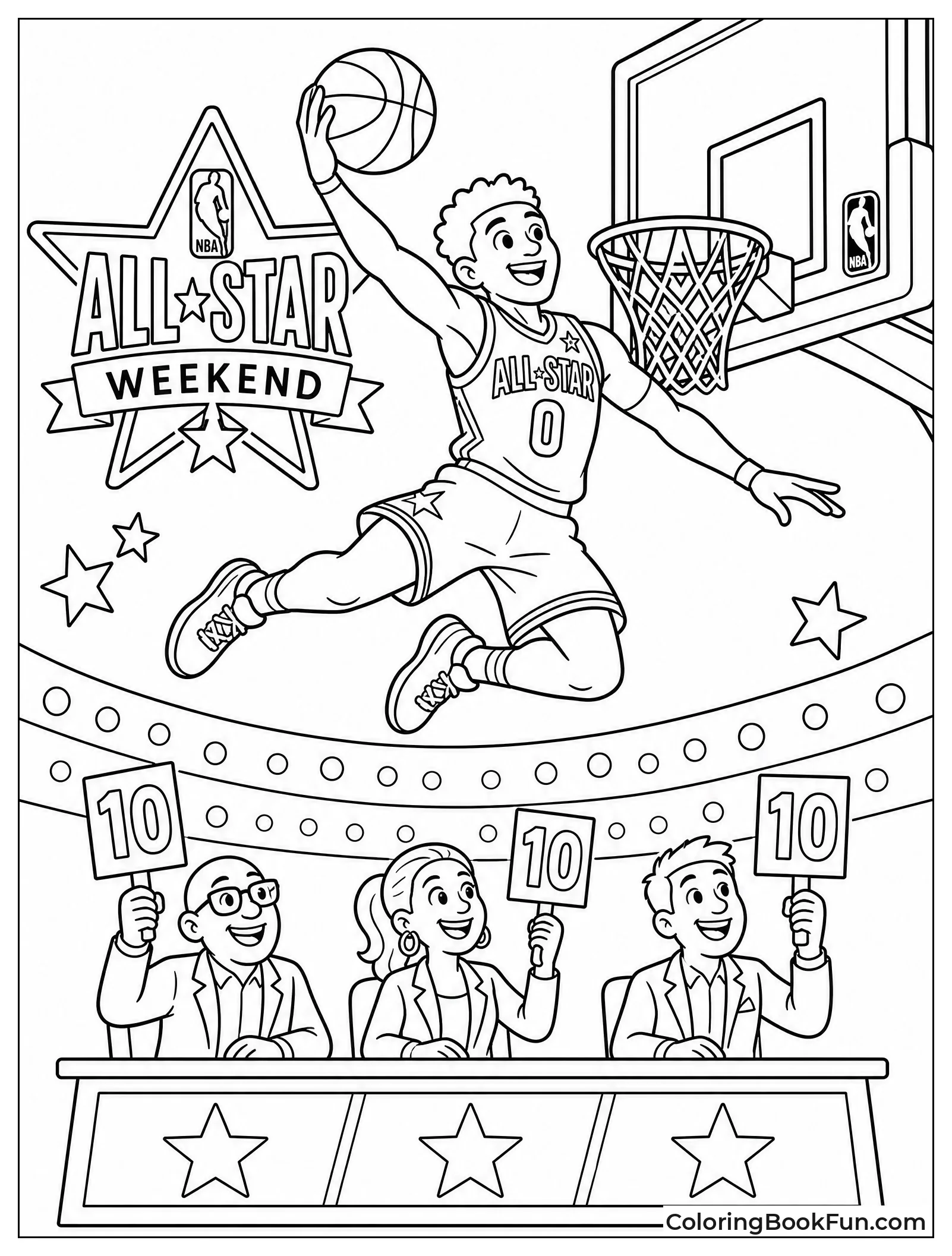 Creative Dunk at the Slam Dunk Contest