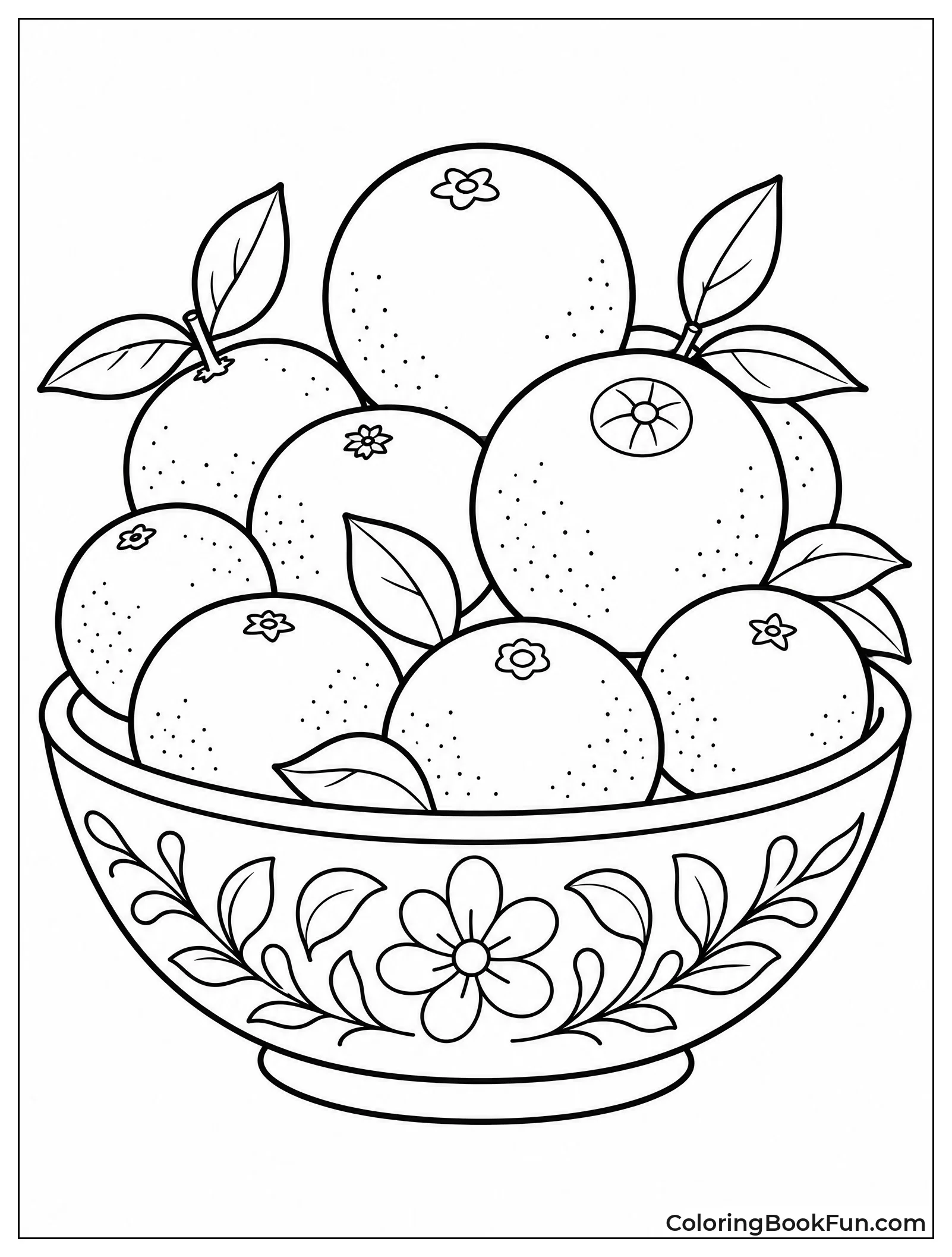 Bowl of Mixed Citrus Fruits