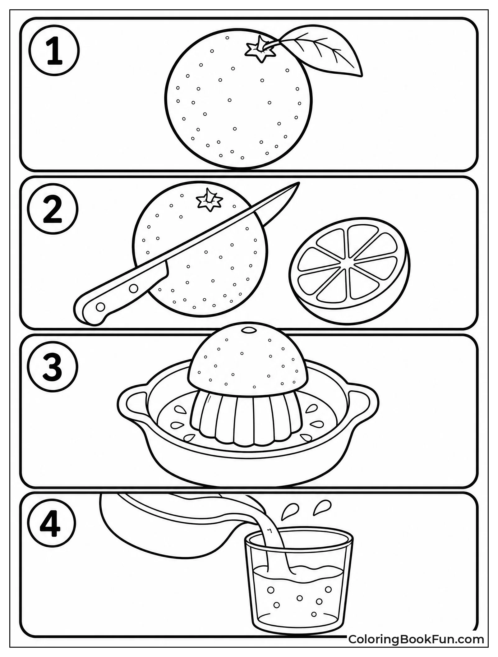 Steps to Make Orange Juice