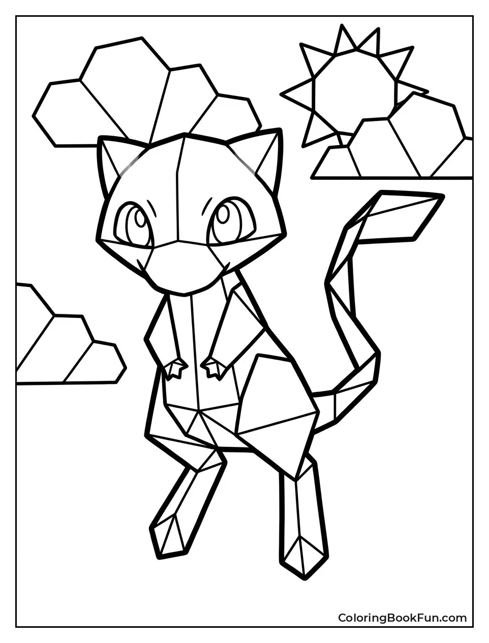 Mew Made of Folded Paper