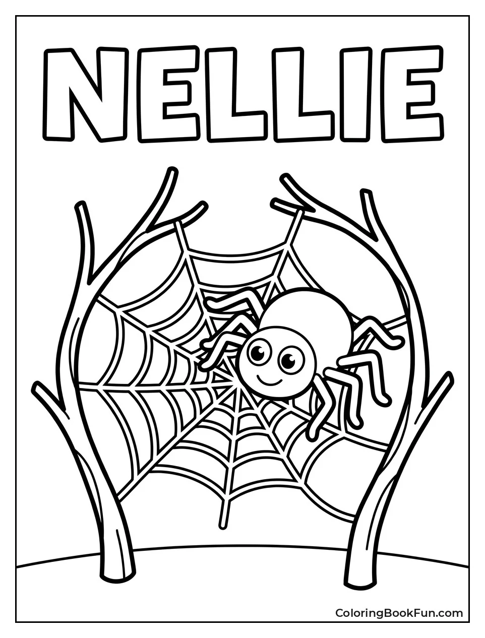 Nellie Spider Weaving Delicate Web