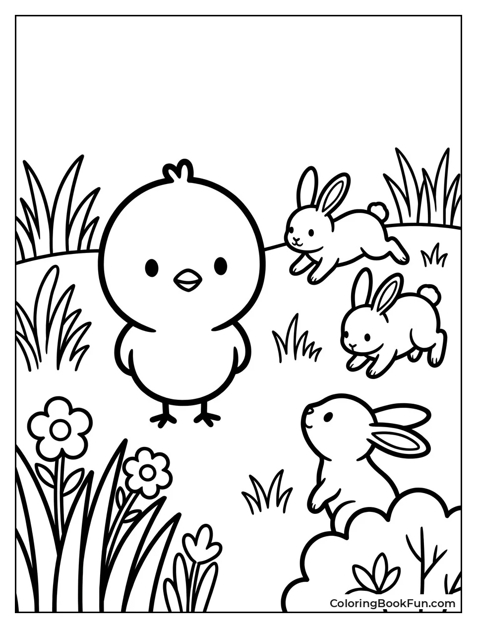 Peep Meeting Three Hopping Rabbits
