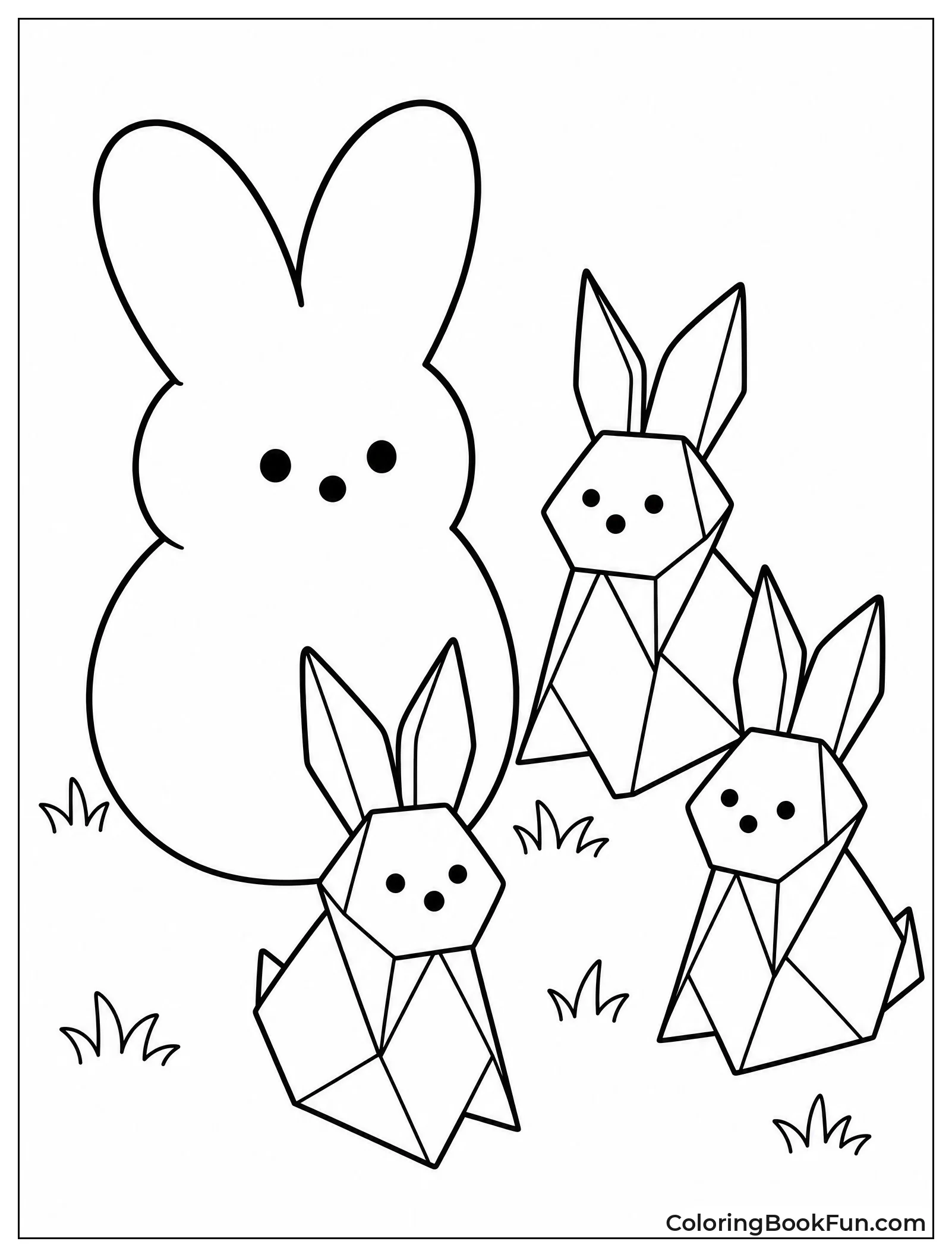 Bunny Making Origami Friends