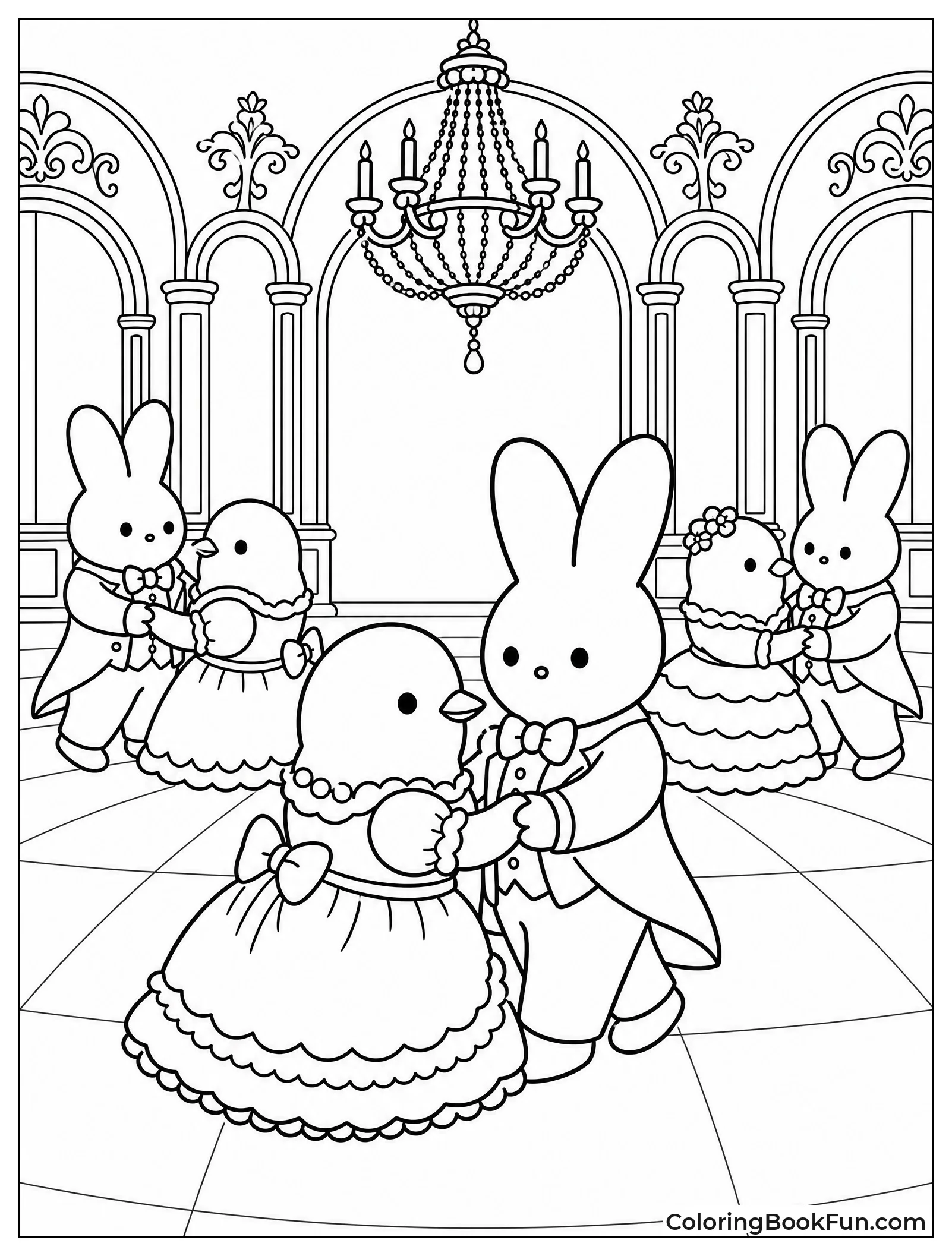 Peeps Dancing in Royal Ballroom