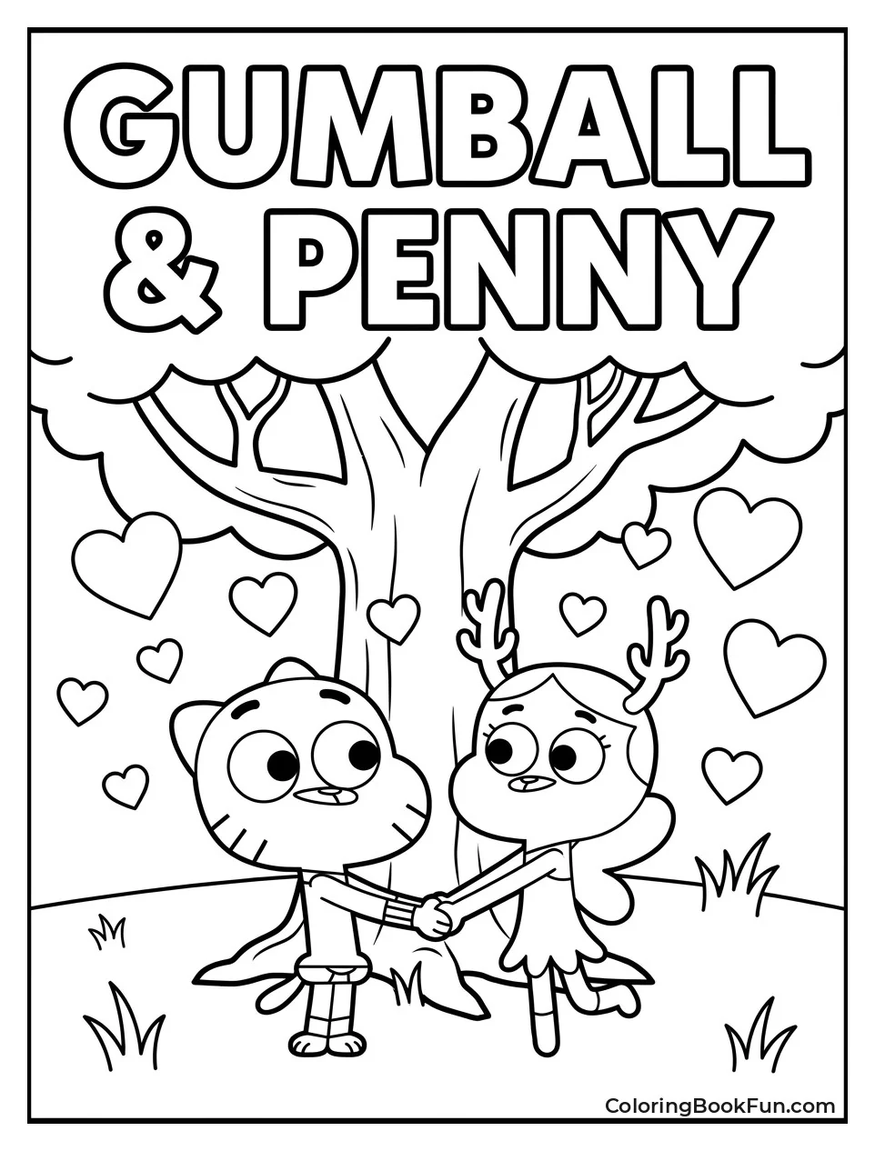 Gumball and Penny Hold Hands