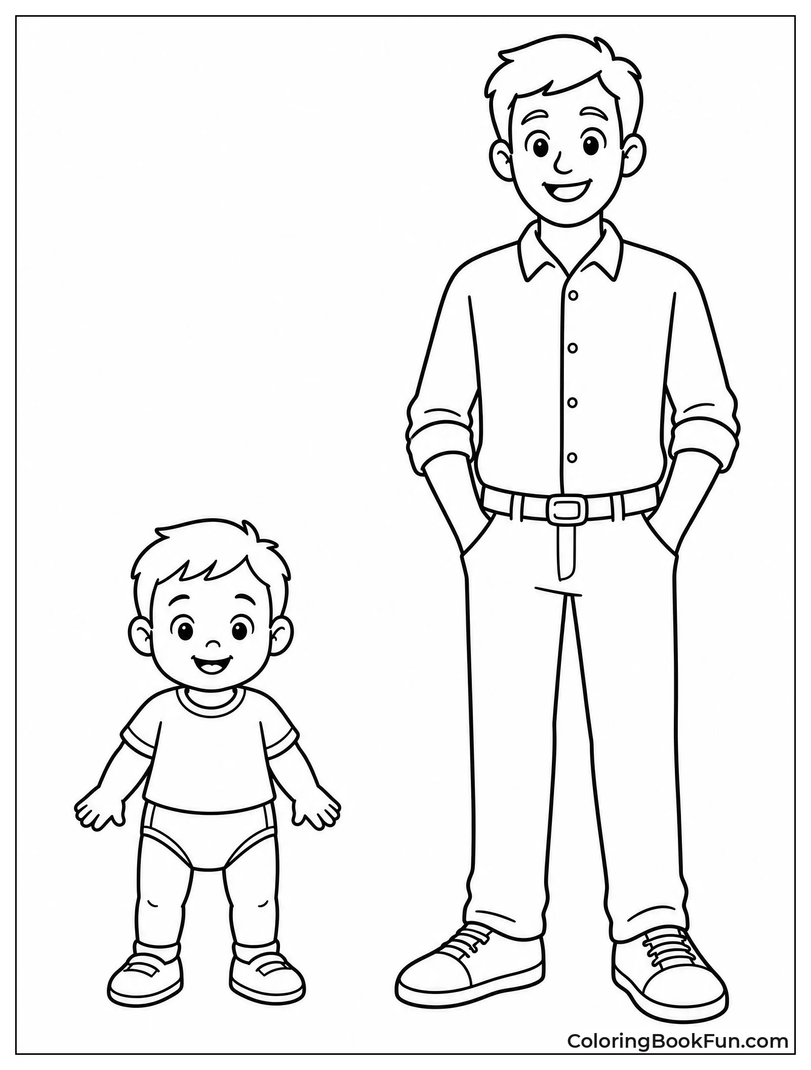 Toddler Next to Tall Adult
