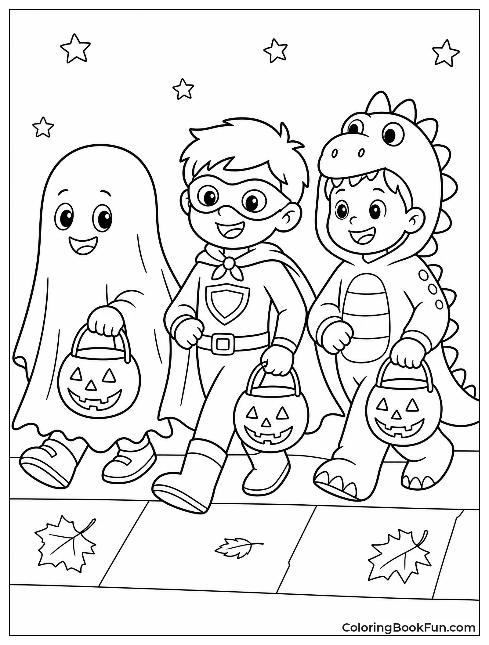 Kids in Halloween Costumes