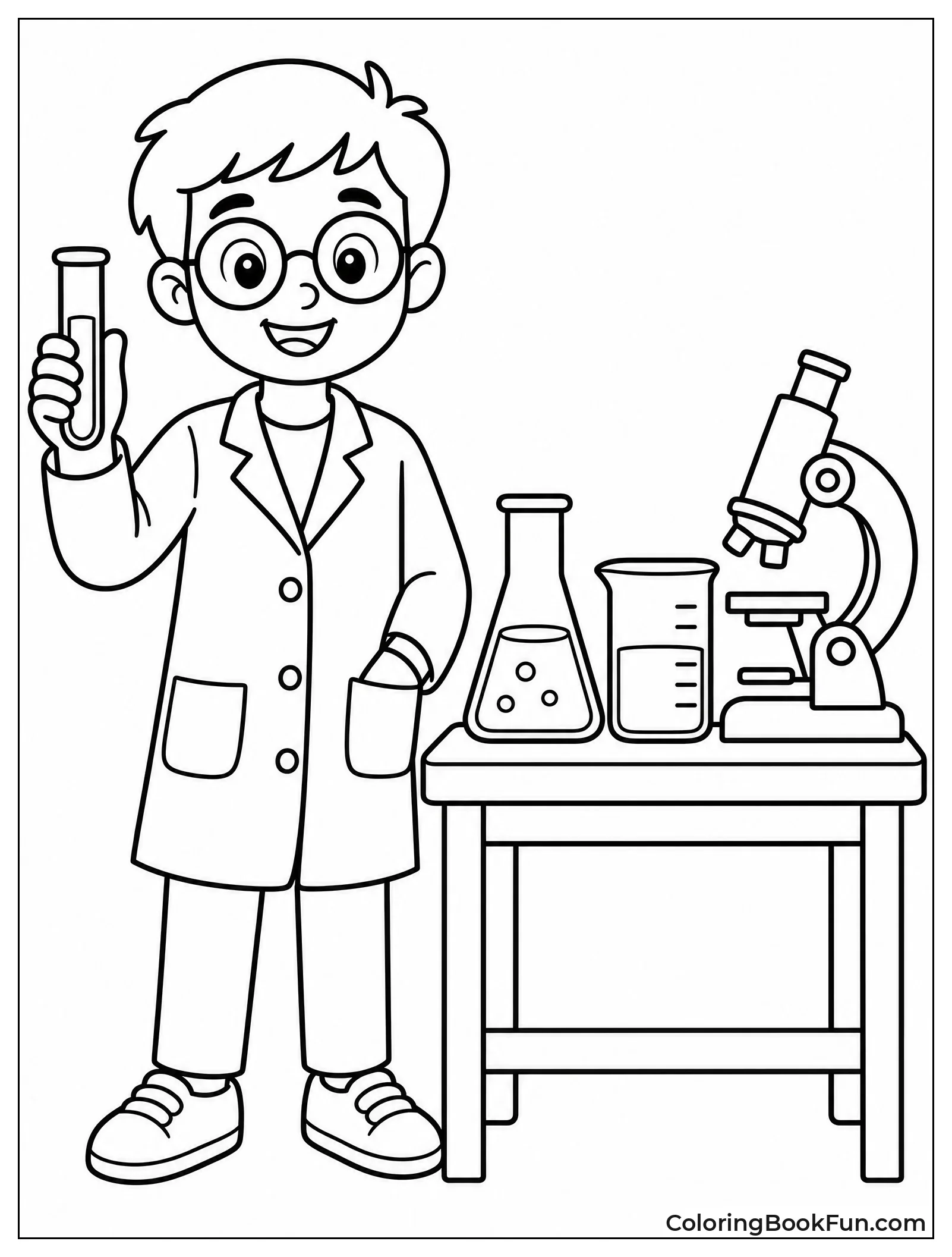 Scientist Holding Test Tube