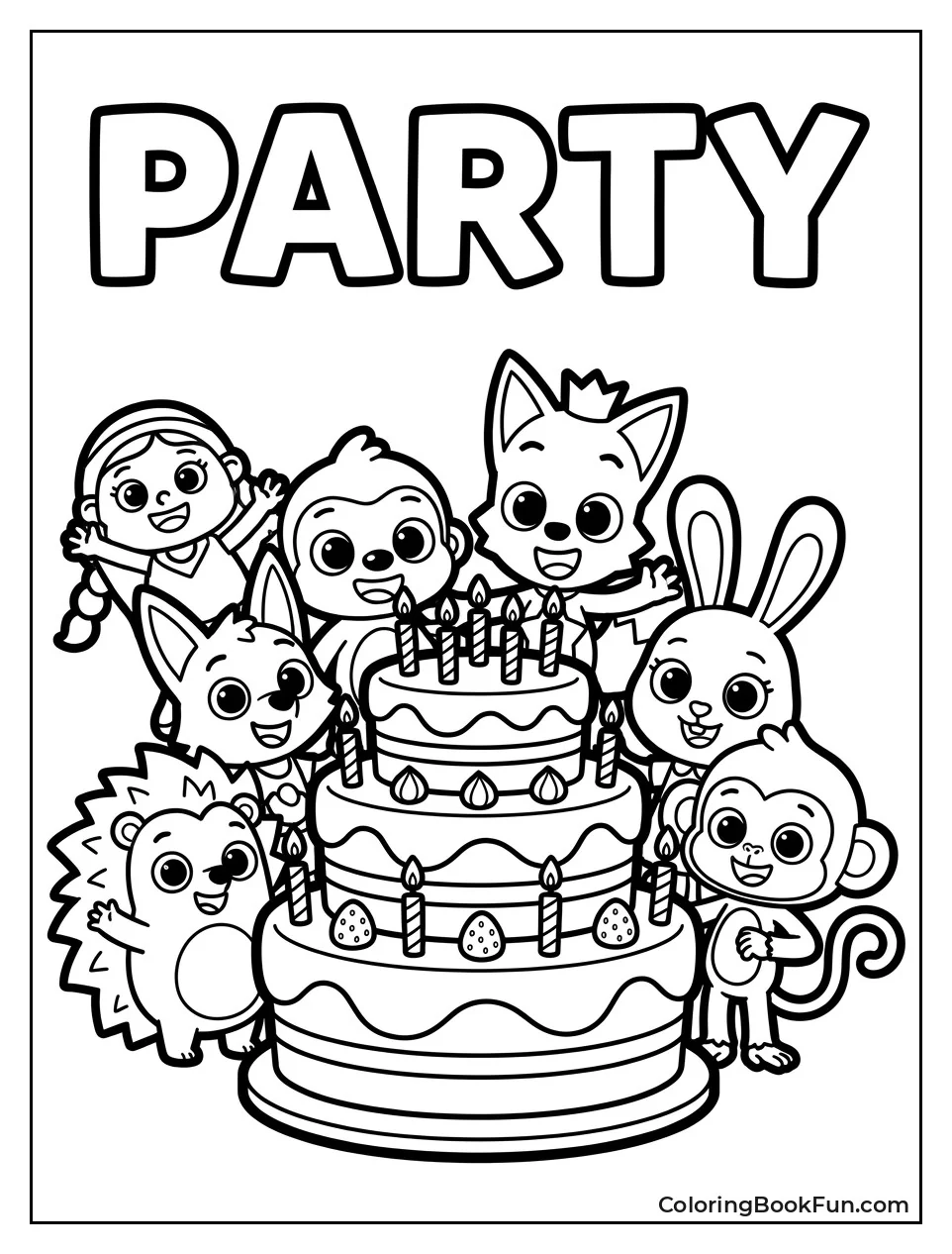 Gang Gathers Around Birthday Cake