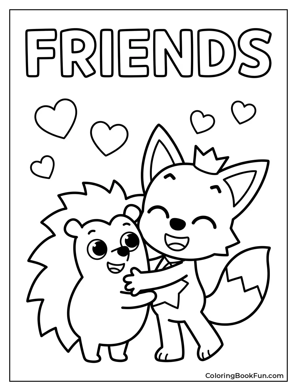 Friends Share Warm Hug