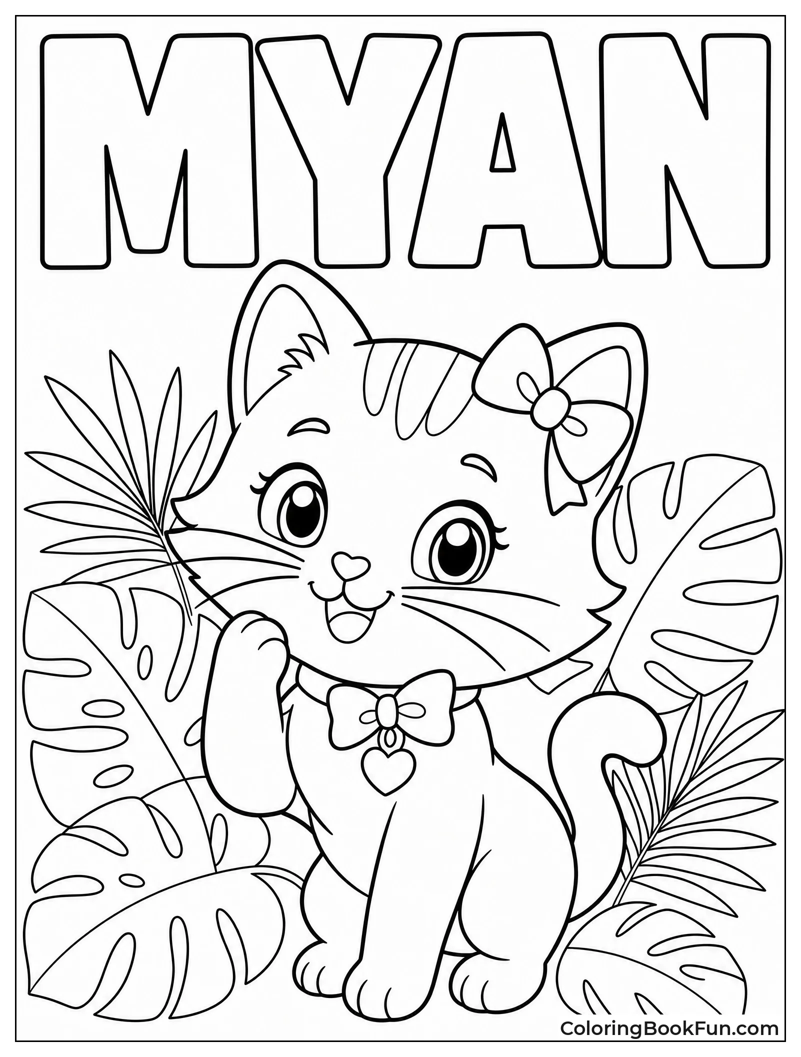 Myan Poses with Bow
