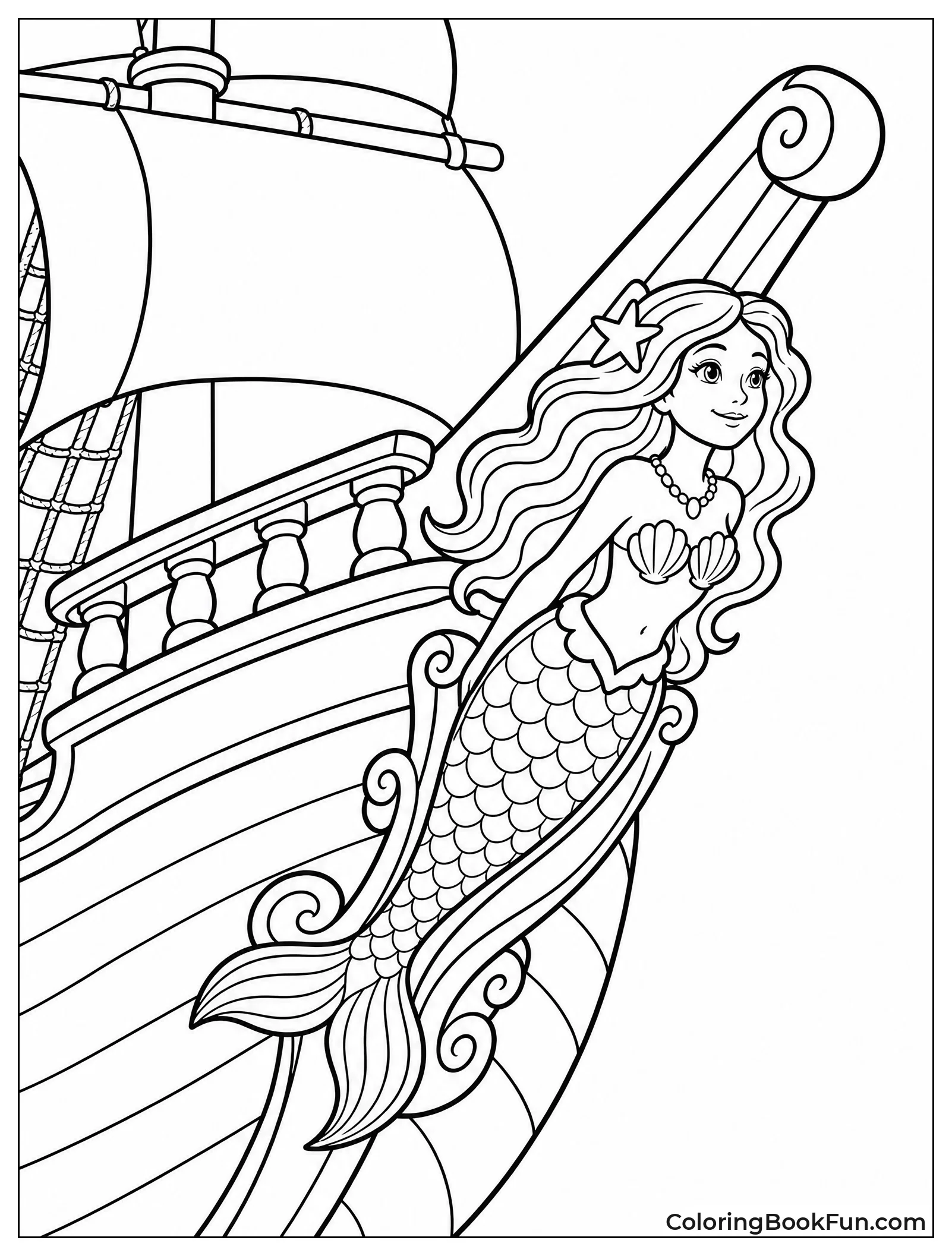 Carved Mermaid on Ship Front