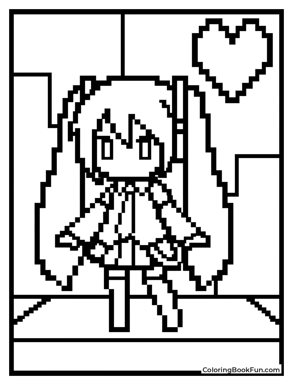 Pixel Miku Stands Ready