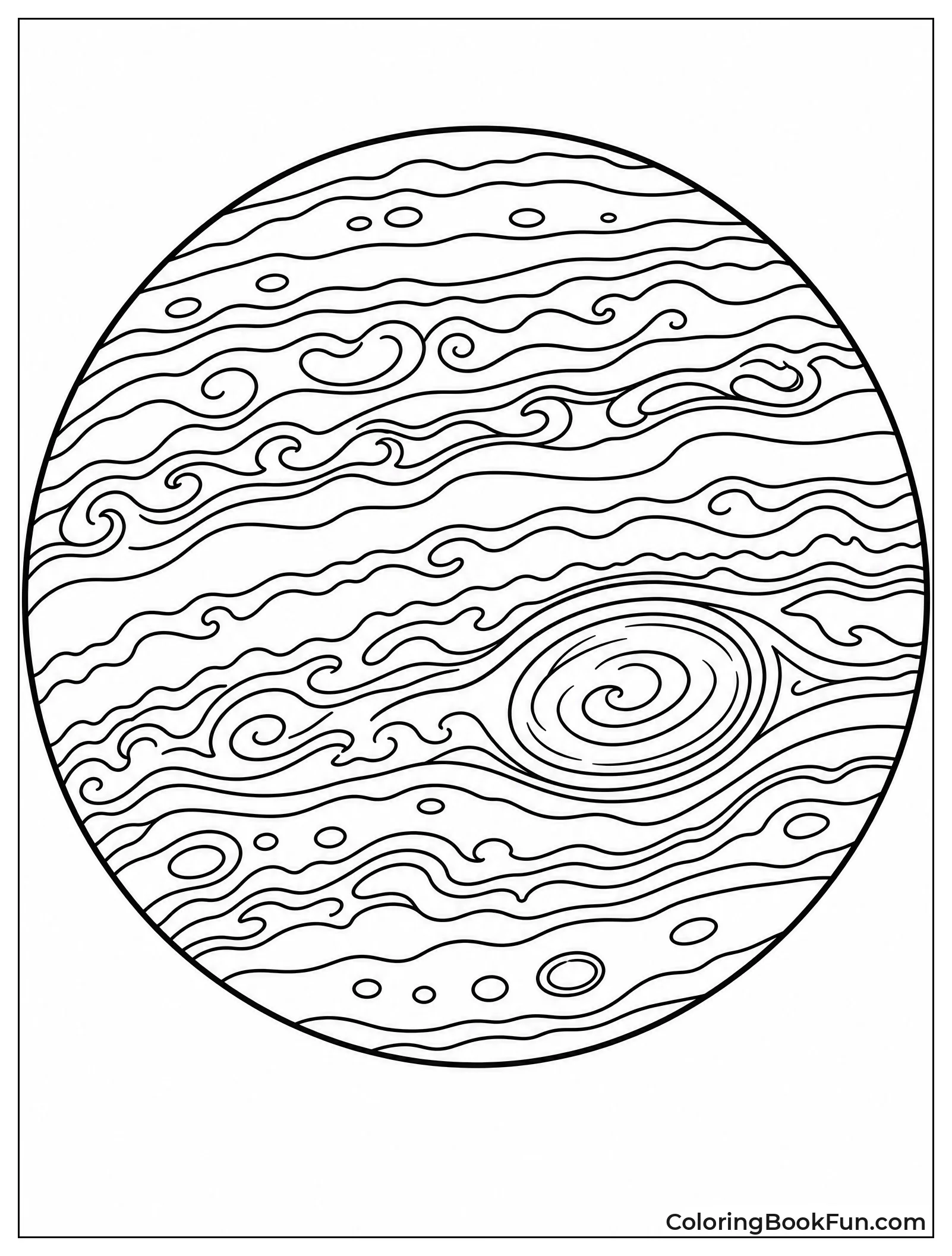 Jupiter With Big Red Storm