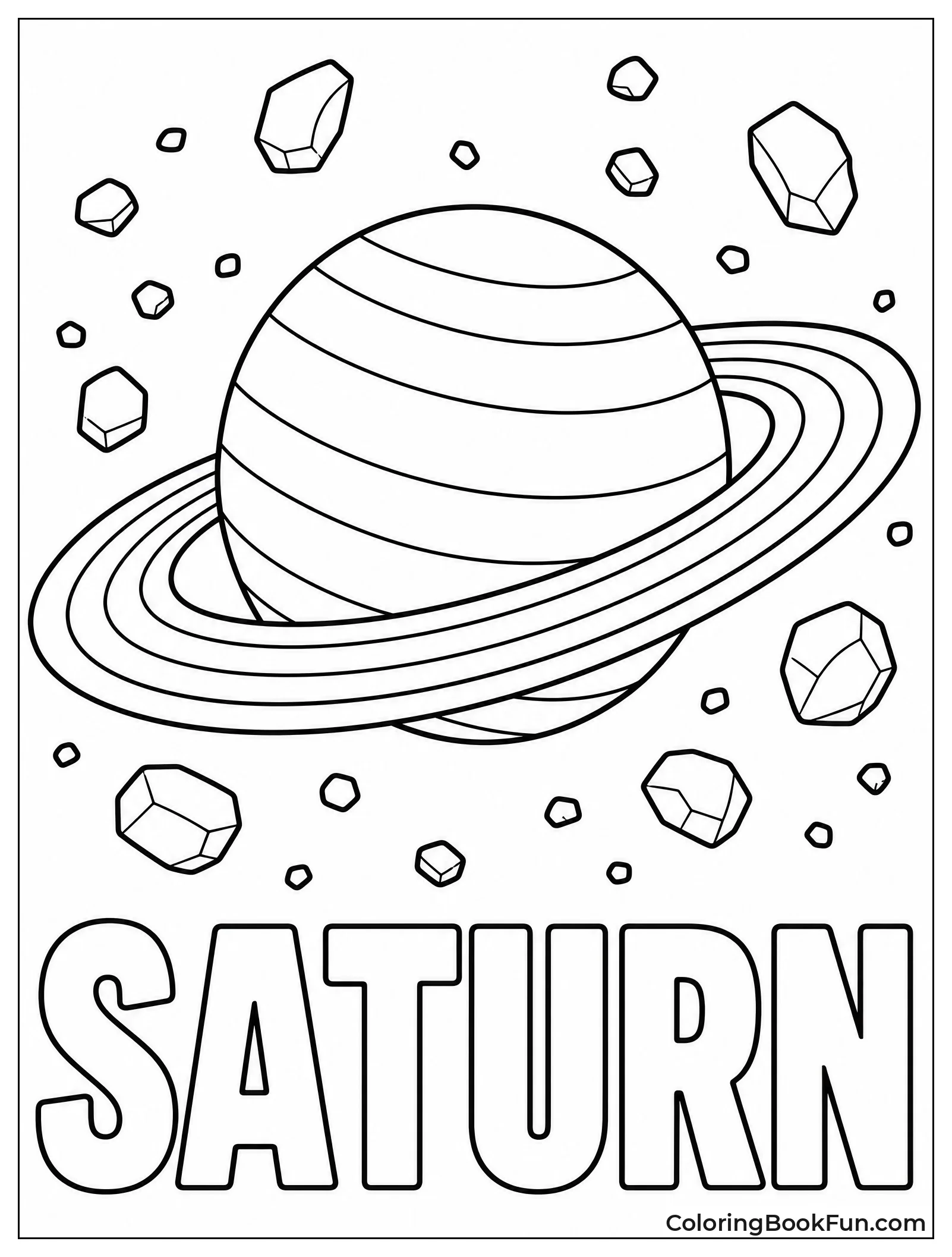 Saturn Showing Its Ice Rings