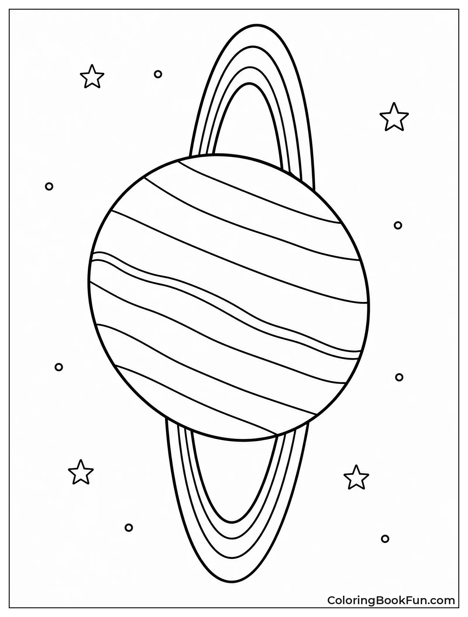 Uranus Spinning On Its Side