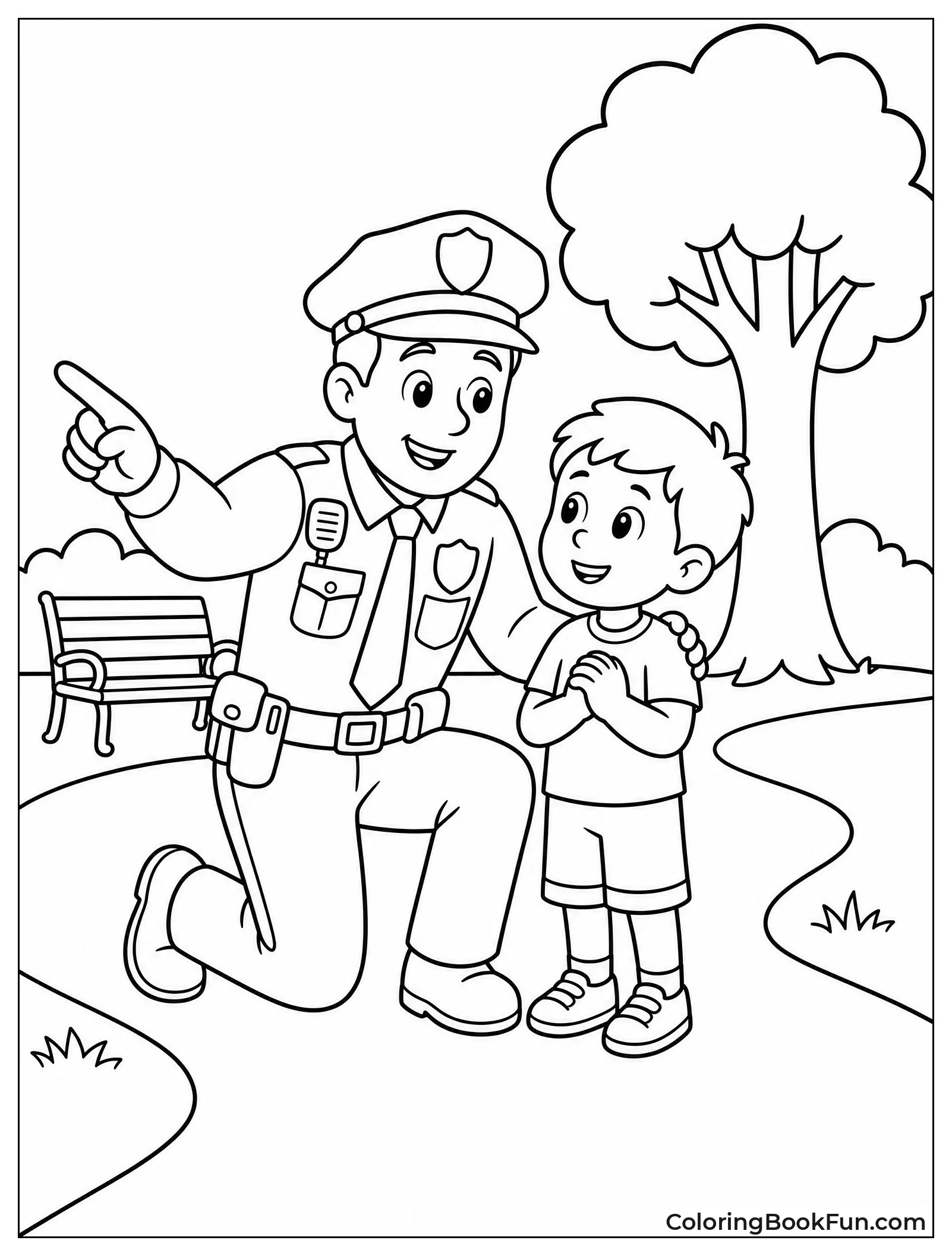 Officer Helps Lost Child
