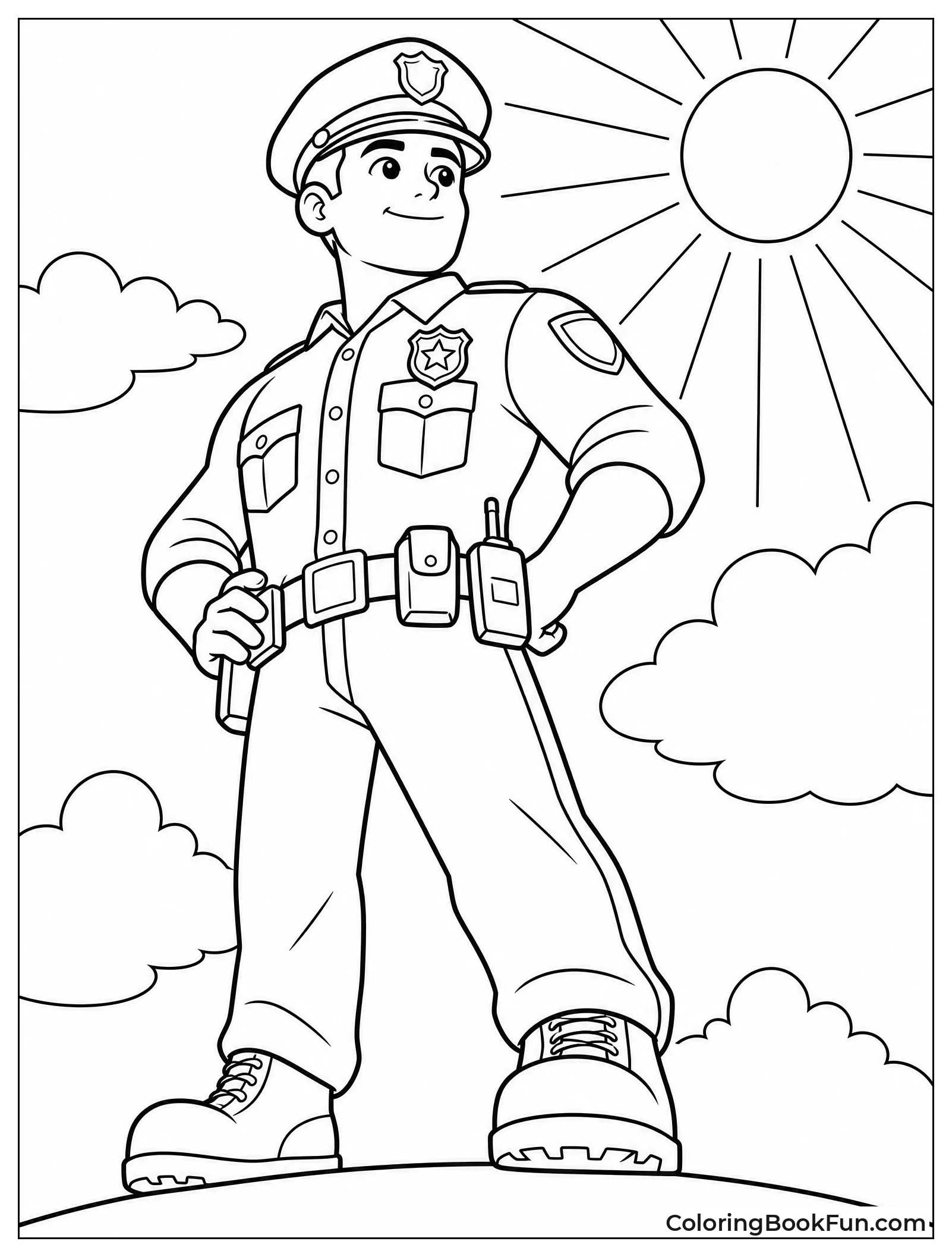 Officer Stands Tall and Proud