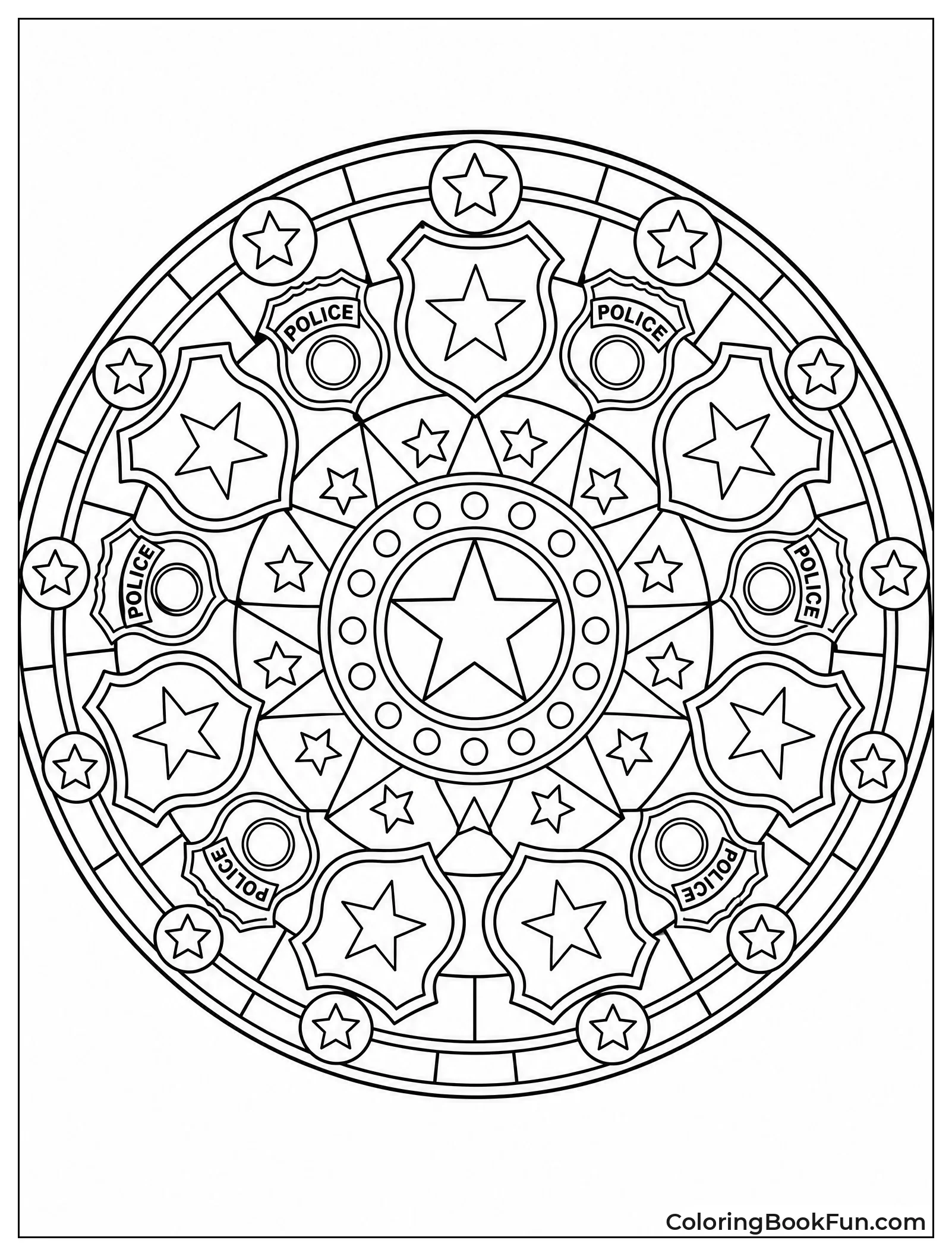 Mandala Made of Badges