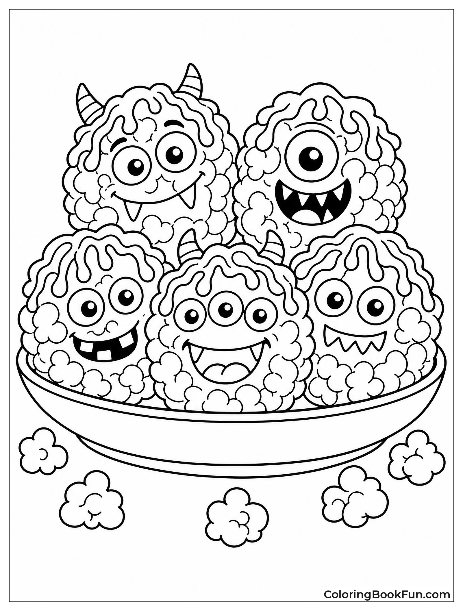 Halloween Monster Popcorn Balls