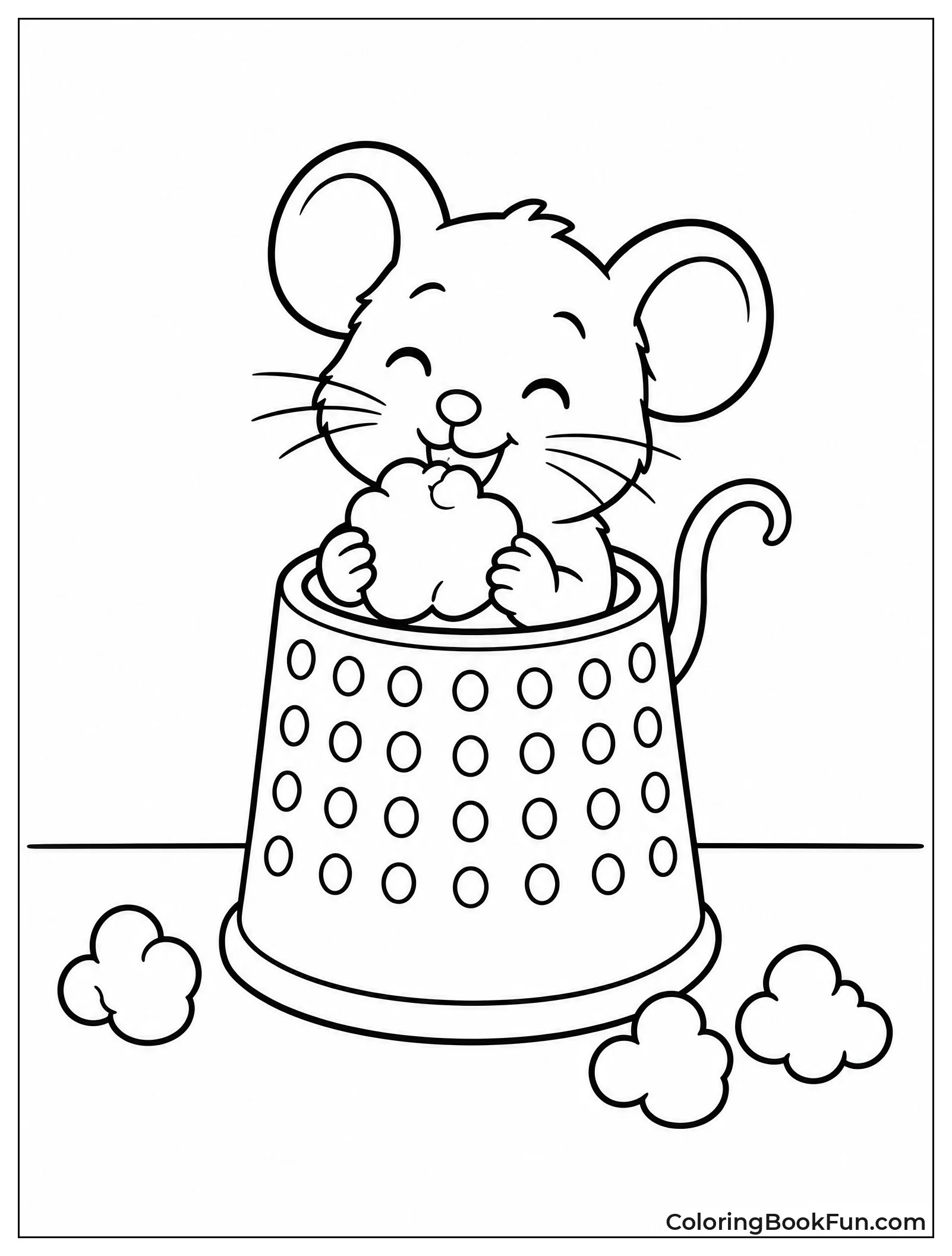 Tiny Mouse Eating Giant Kernel