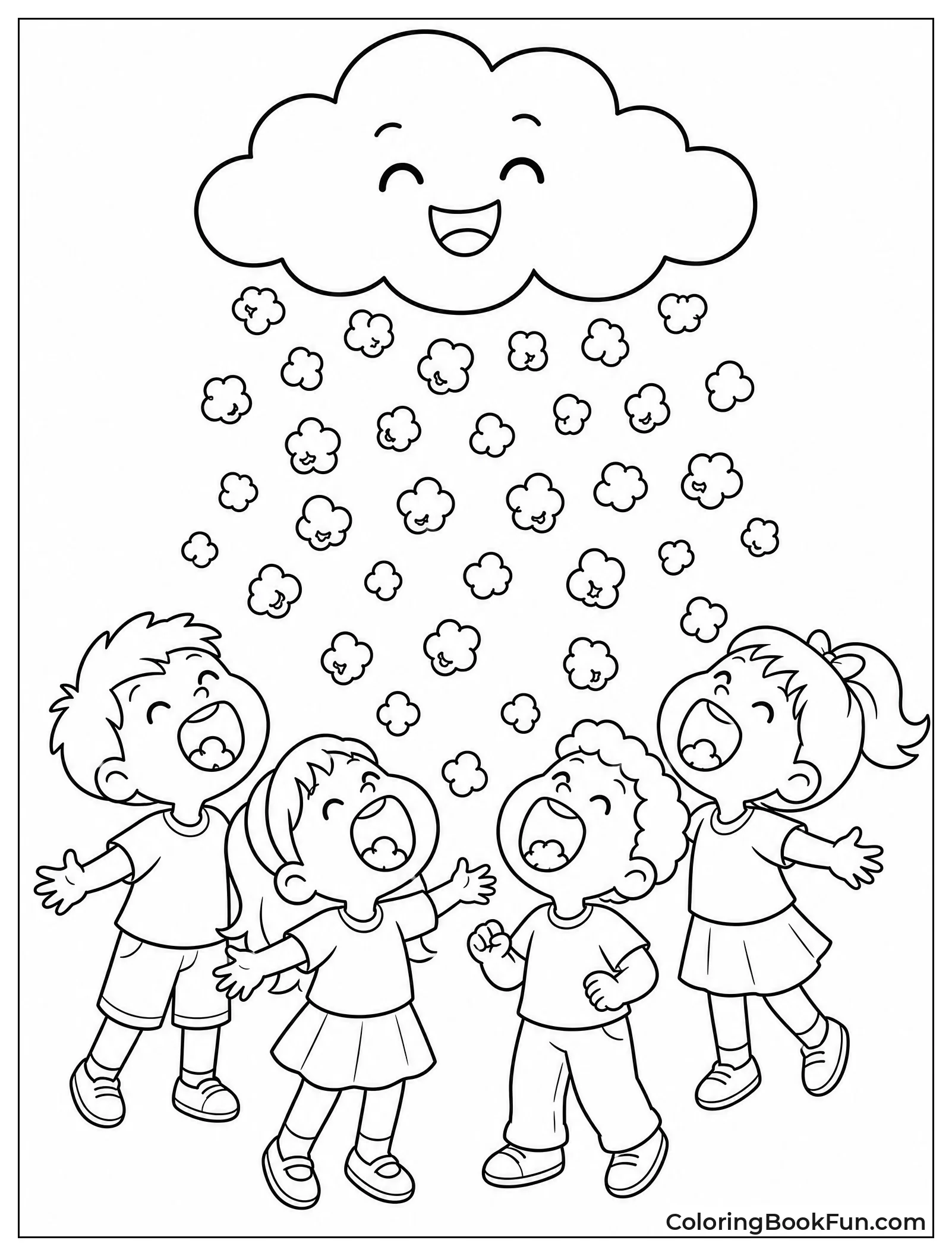 Cloud Raining Popcorn for Kids