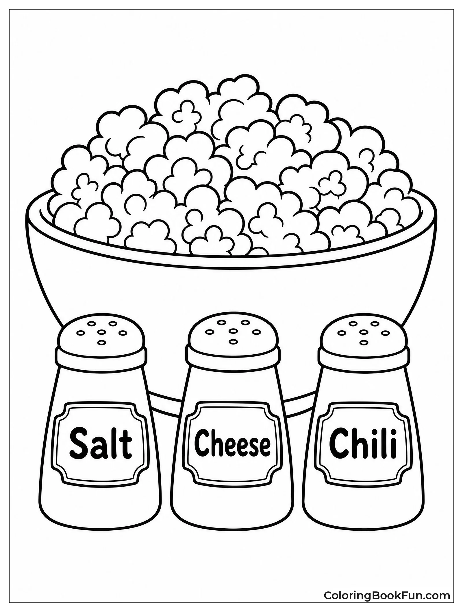 Seasoning Shakers by Popcorn Bowl