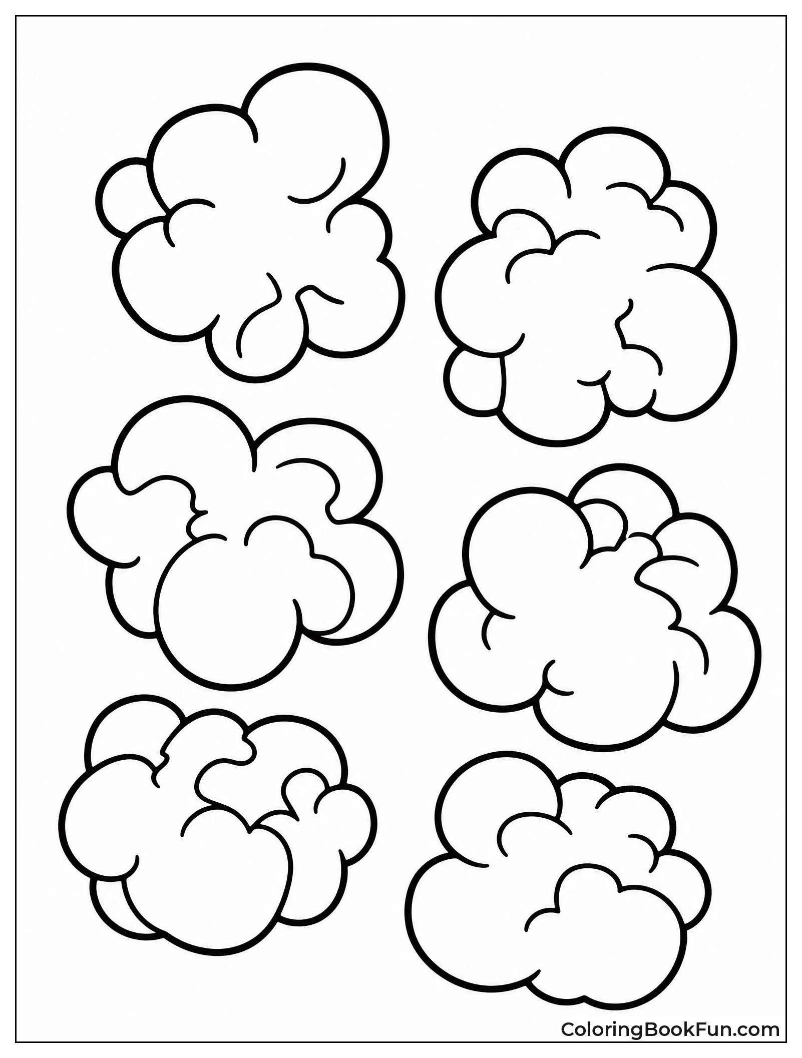 Simple Outlines of Popcorn Kernels