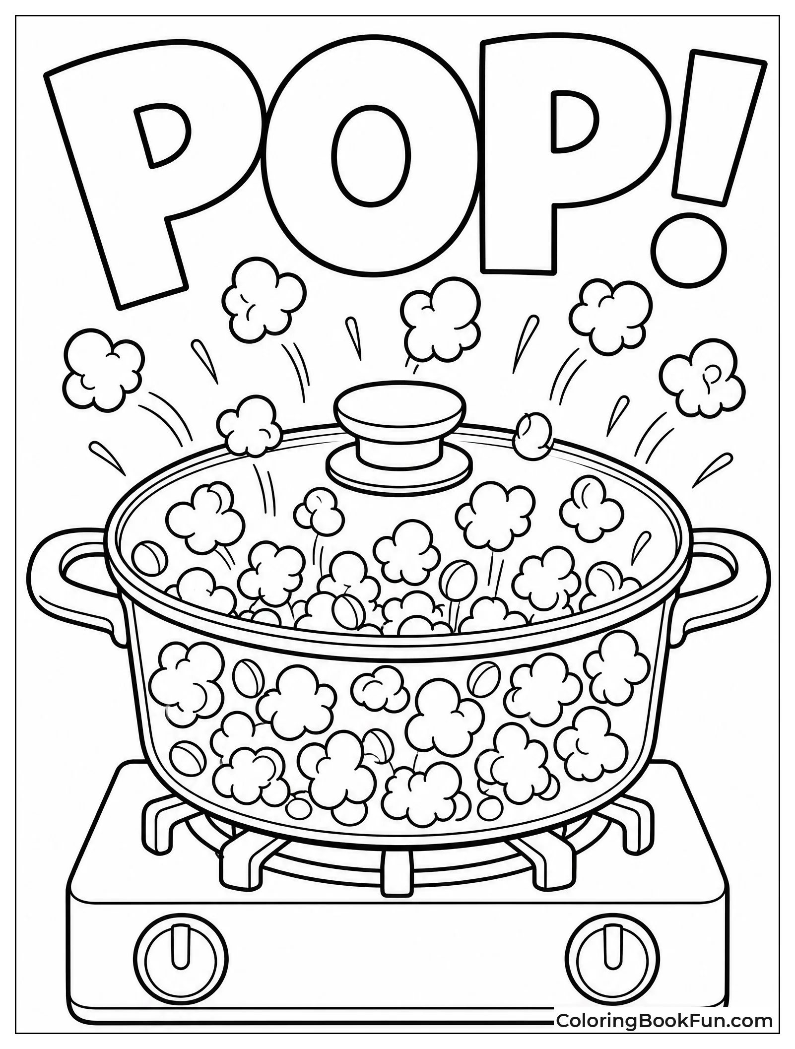 Pot Popping Kernels on Stove