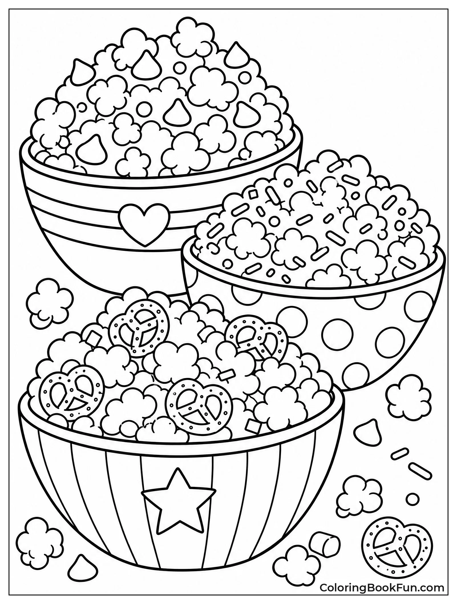 Popcorn with Sweet Salty Toppings
