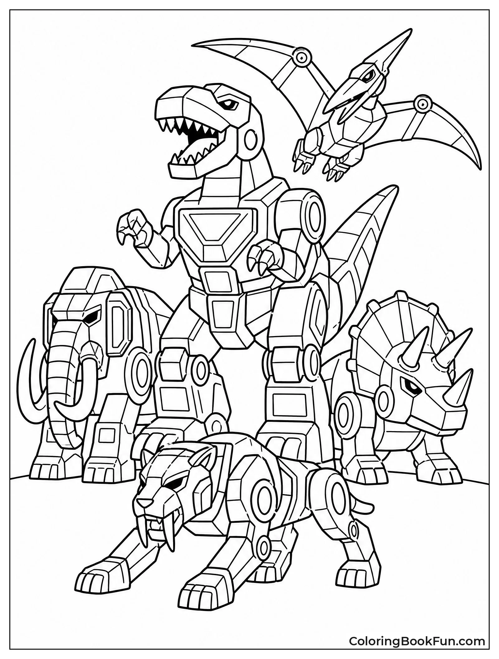 Dino Zords March in Parade