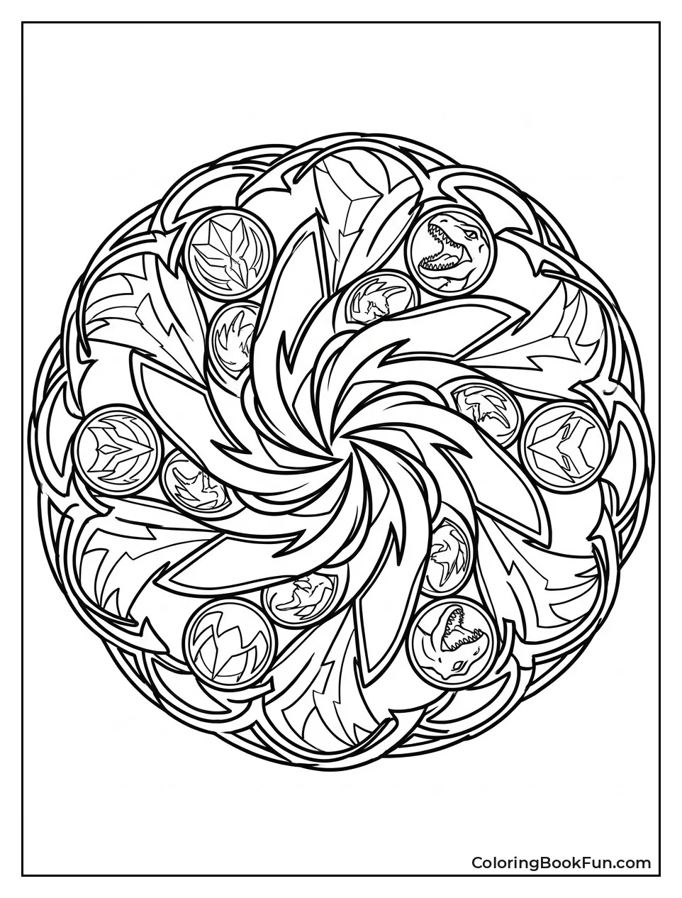 Ranger Logos Form Circular Mandala