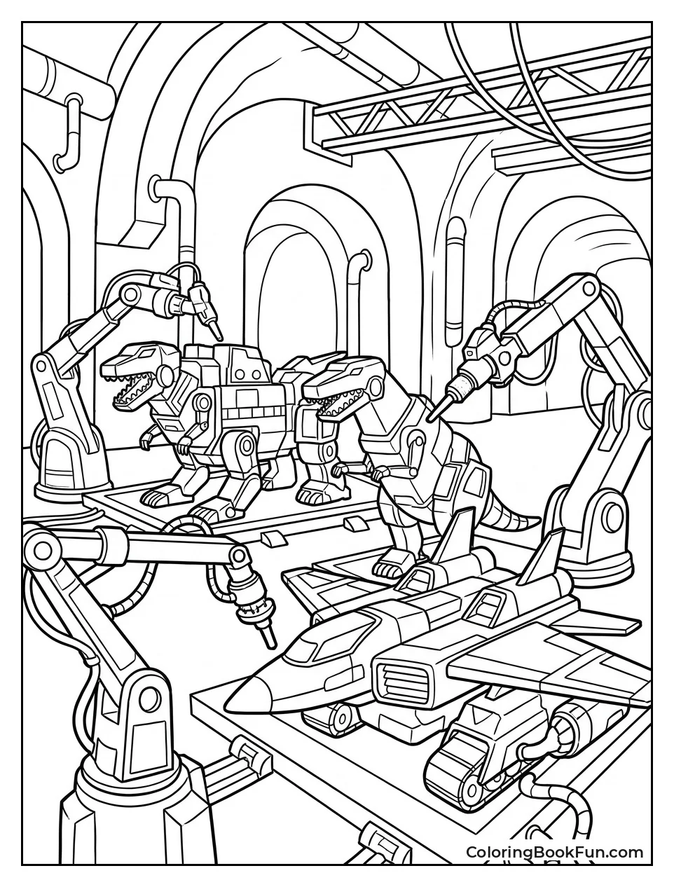 Zords Get Fixed in Hangar