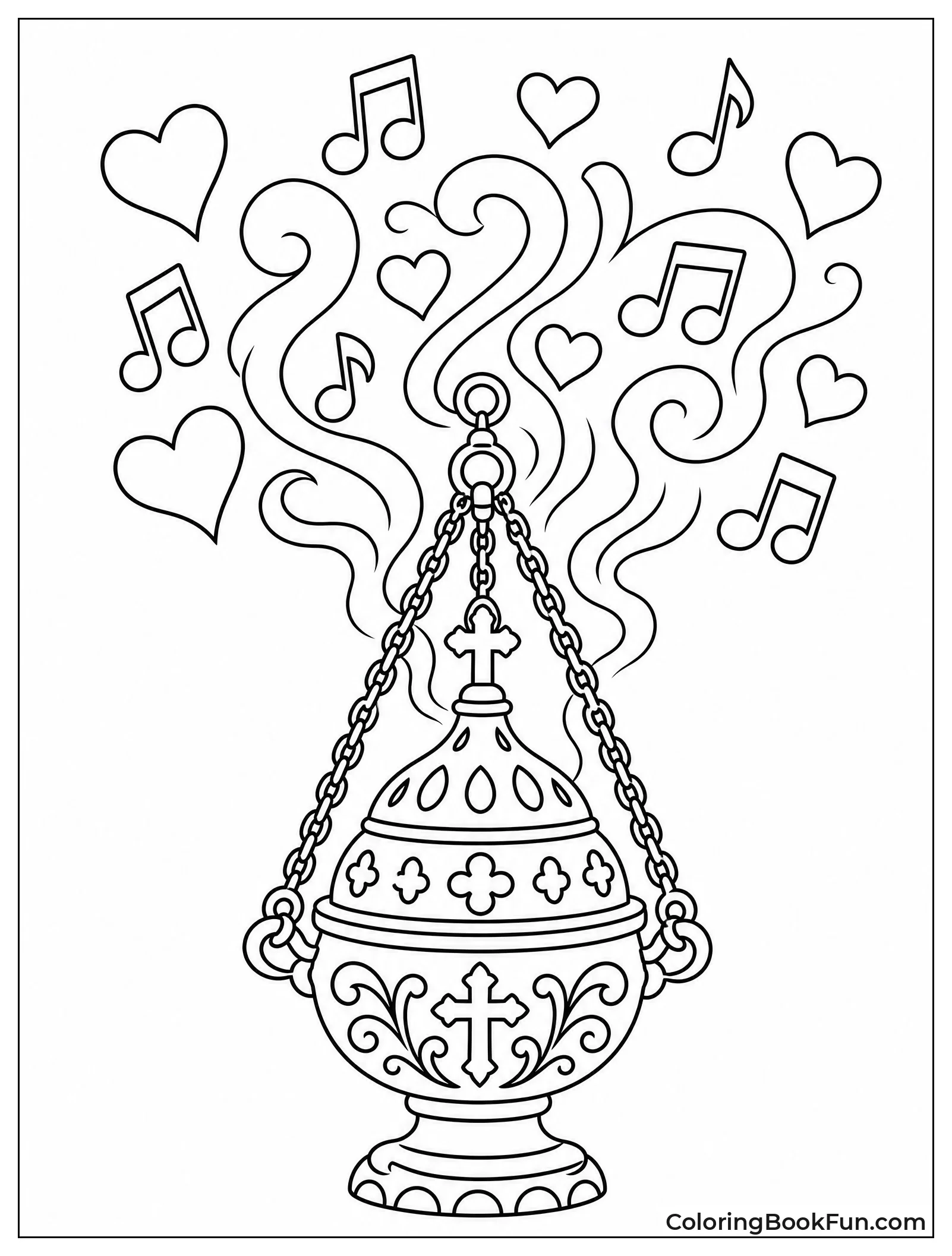 Incense Smoke Rising Upward