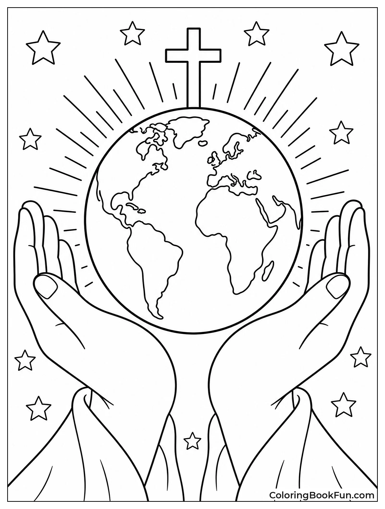 Hands Holding the Whole World