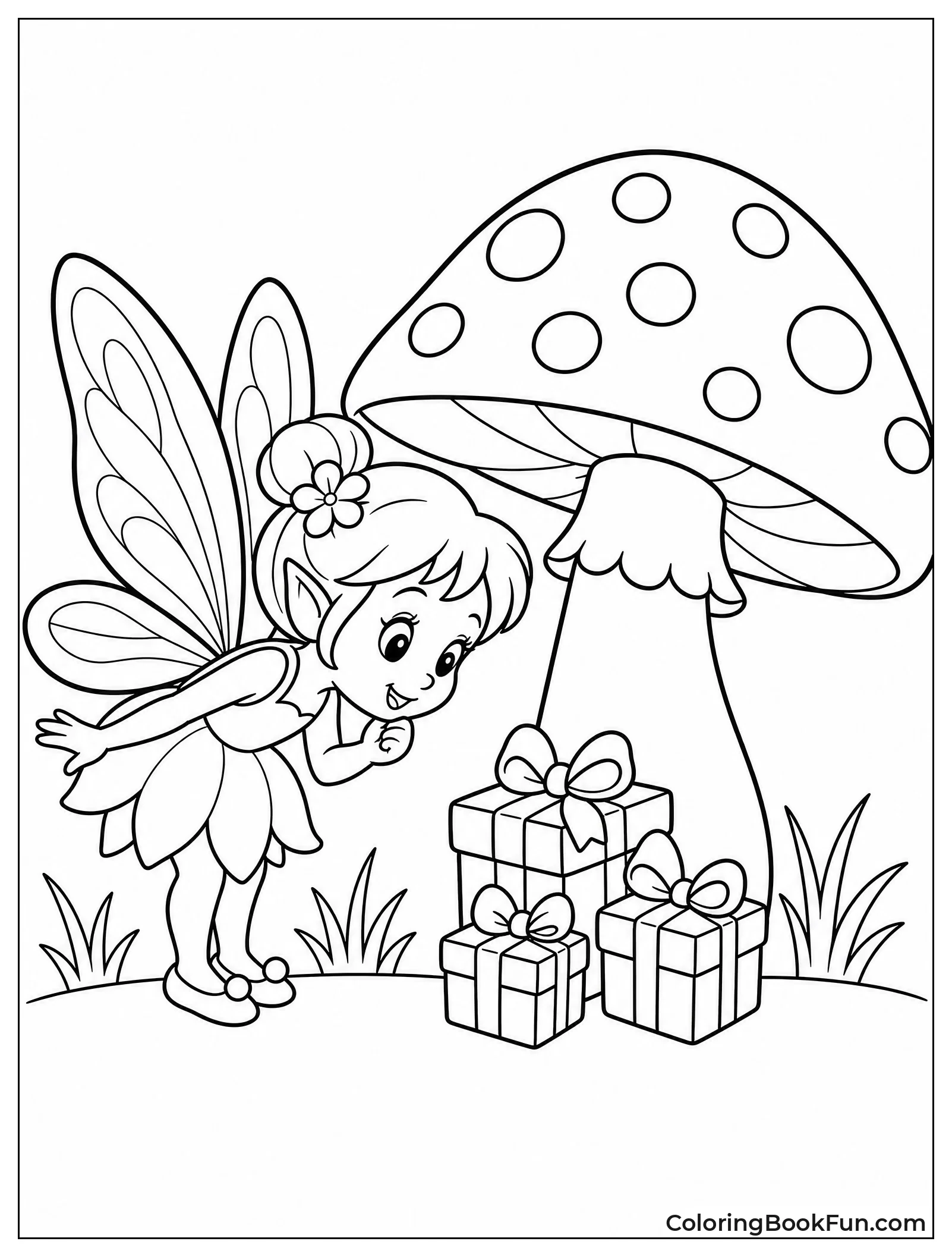 Fairy Inspecting Tiny Presents