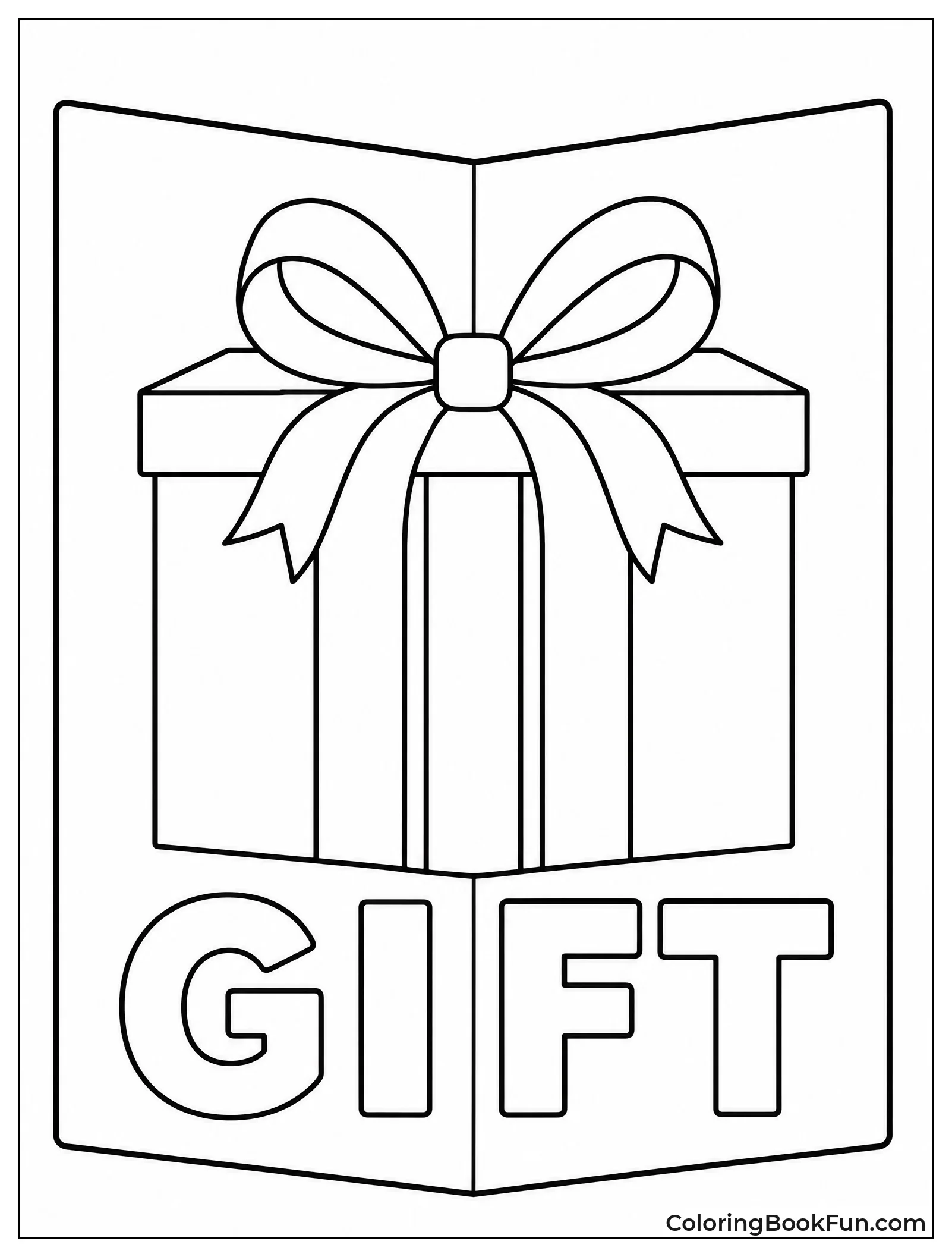 Greeting Card with a Big Gift