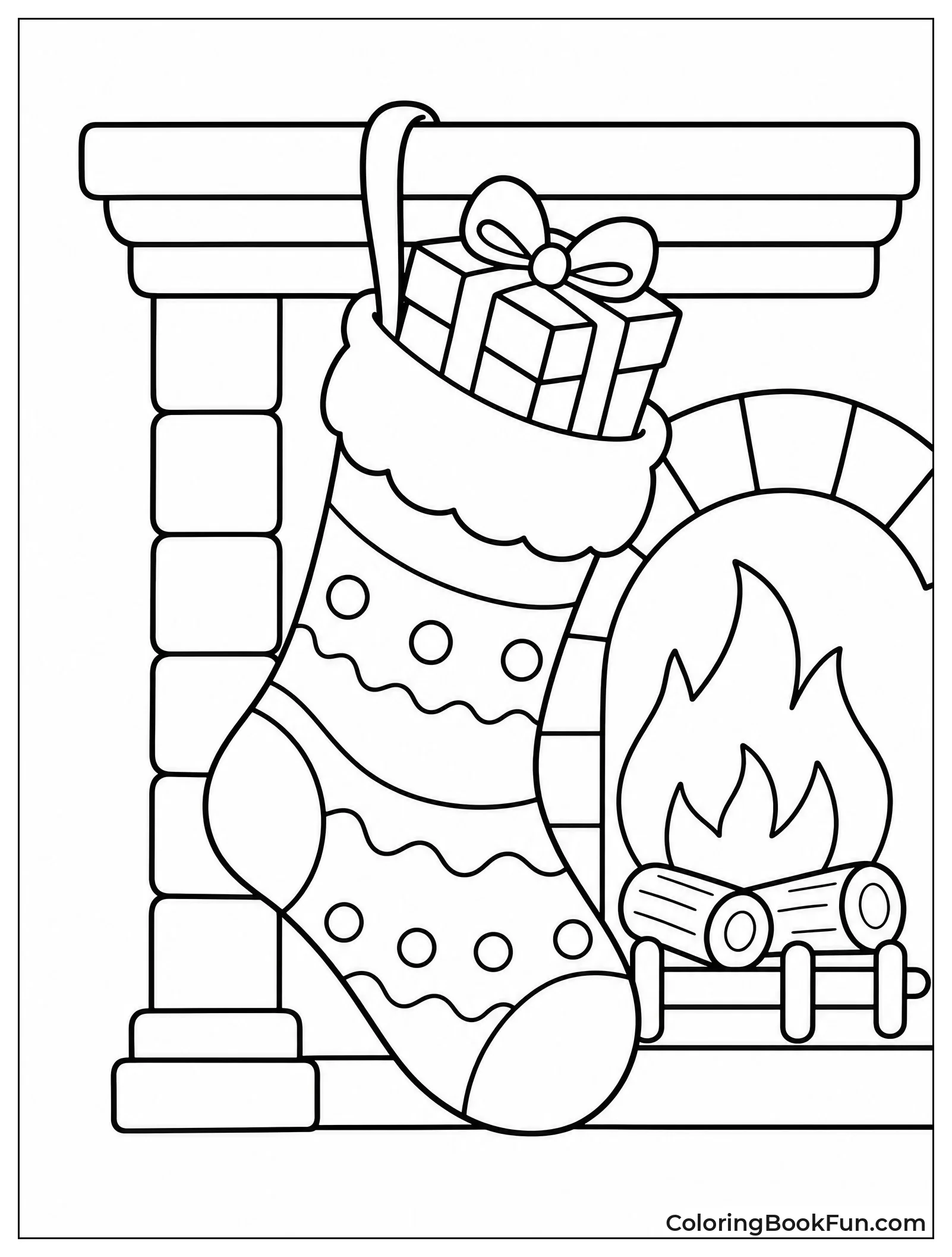 Gift Peeking from a Stocking