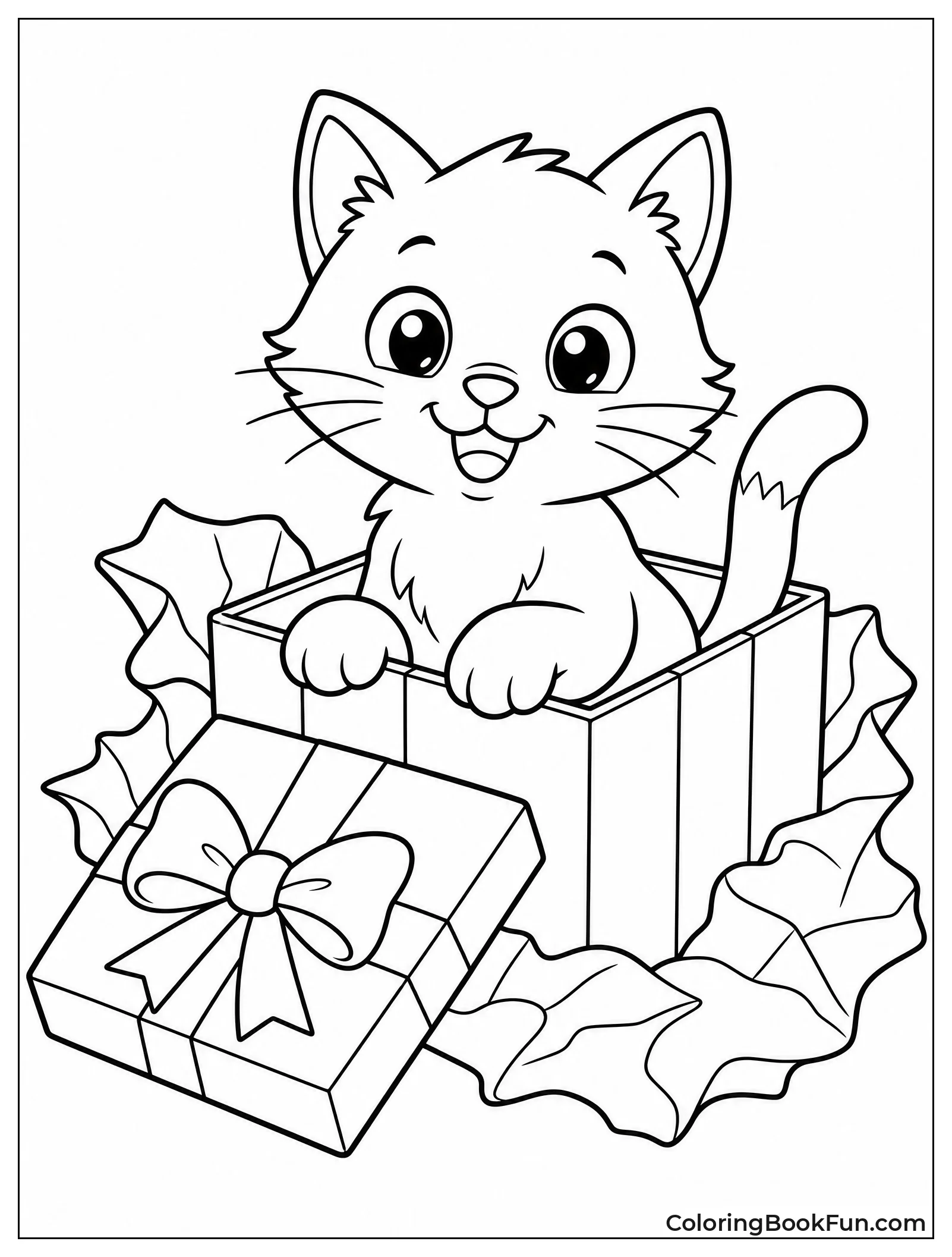 Kitten Sitting in an Open Box