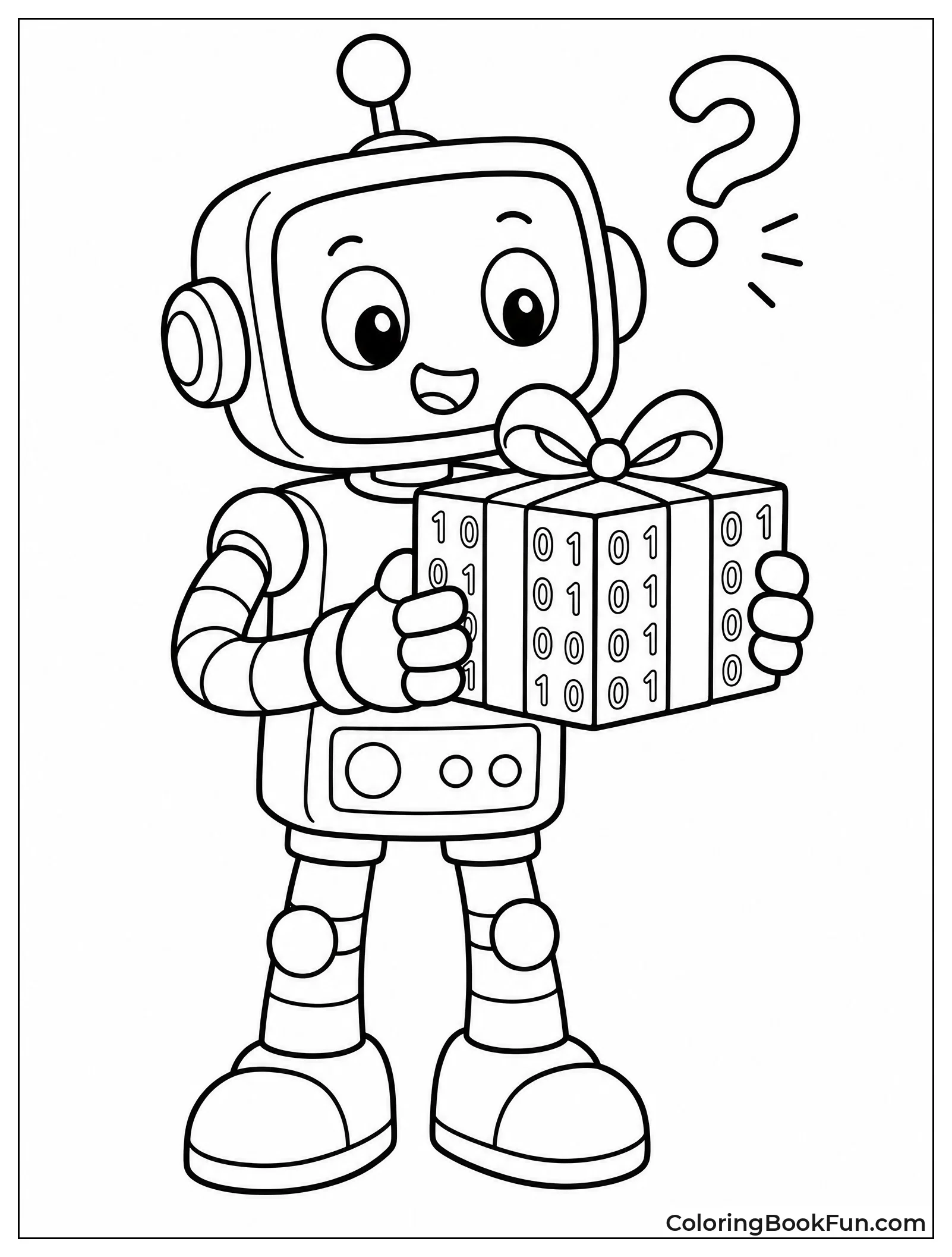 Robot Holding a Special Gift