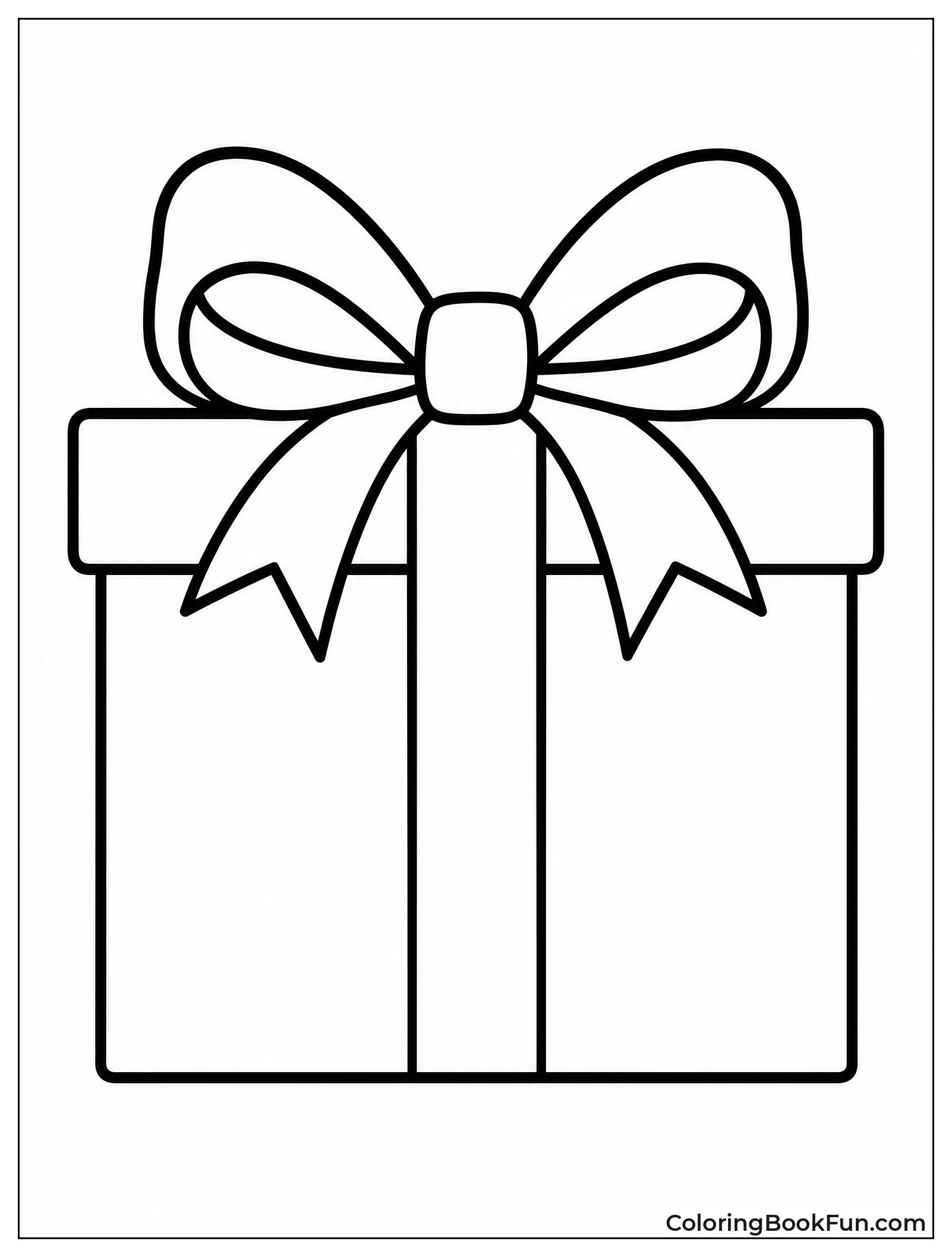 Simple Gift Box with Bow