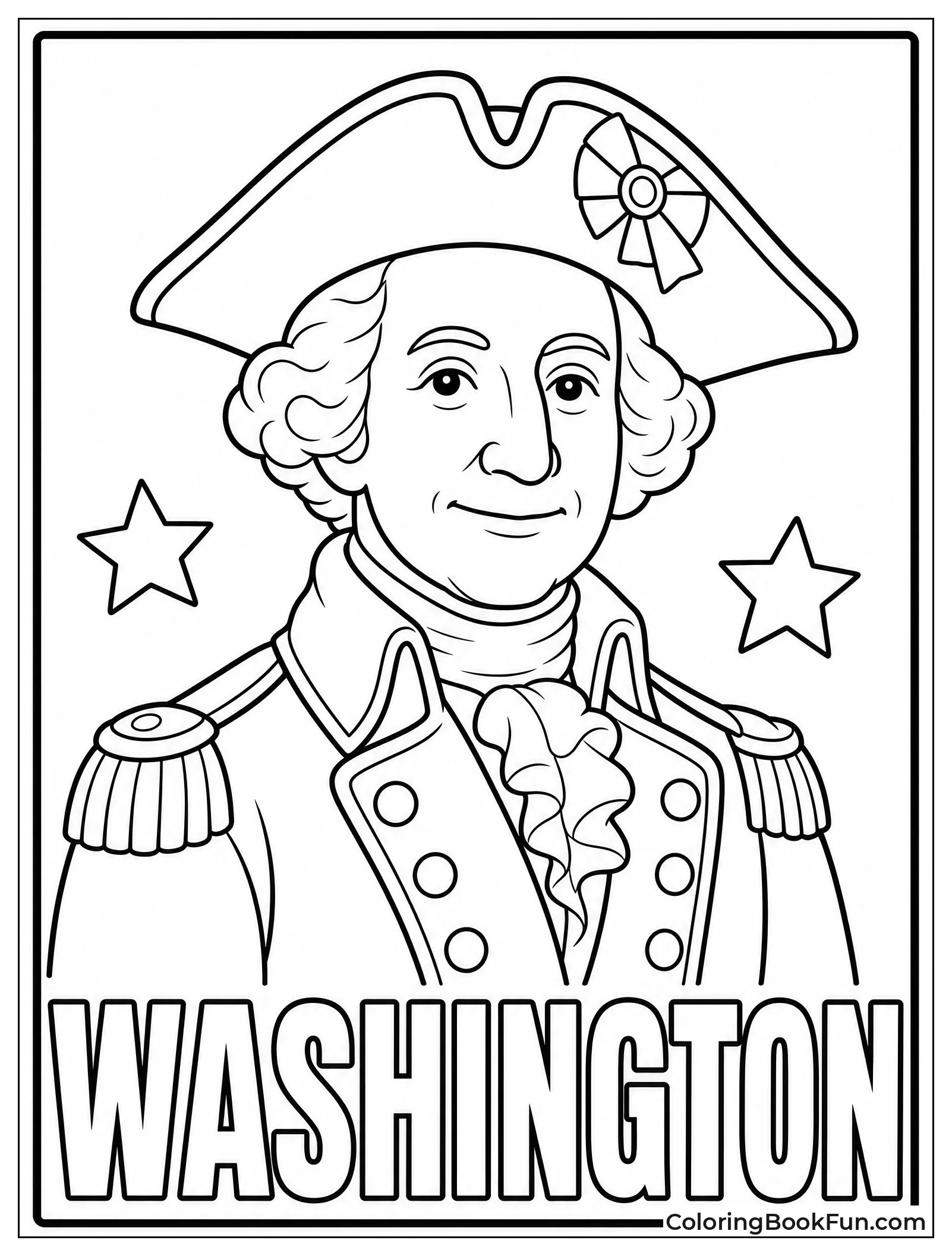 George Washington Smiling in Uniform