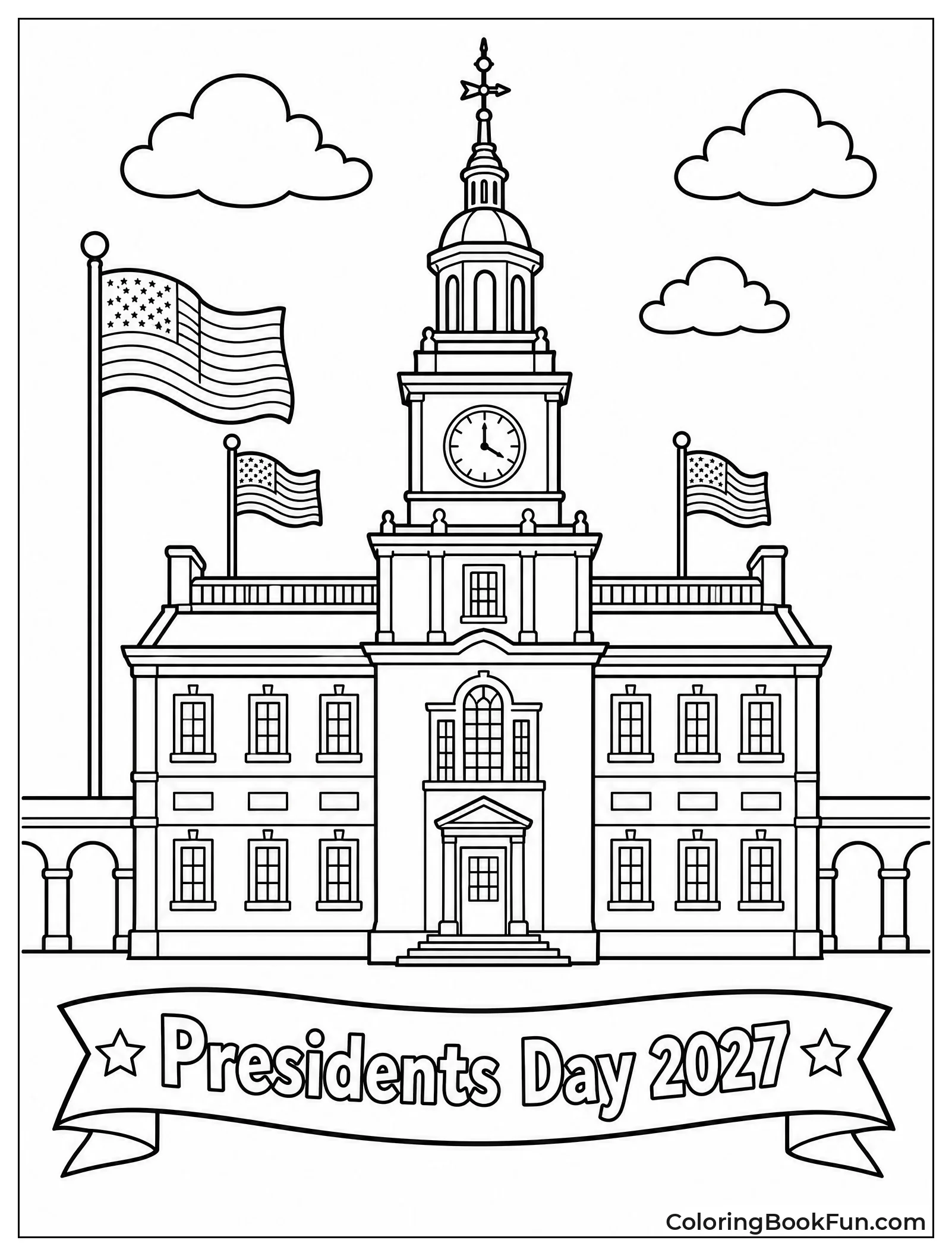 Historic Philadelphia Building with Steps