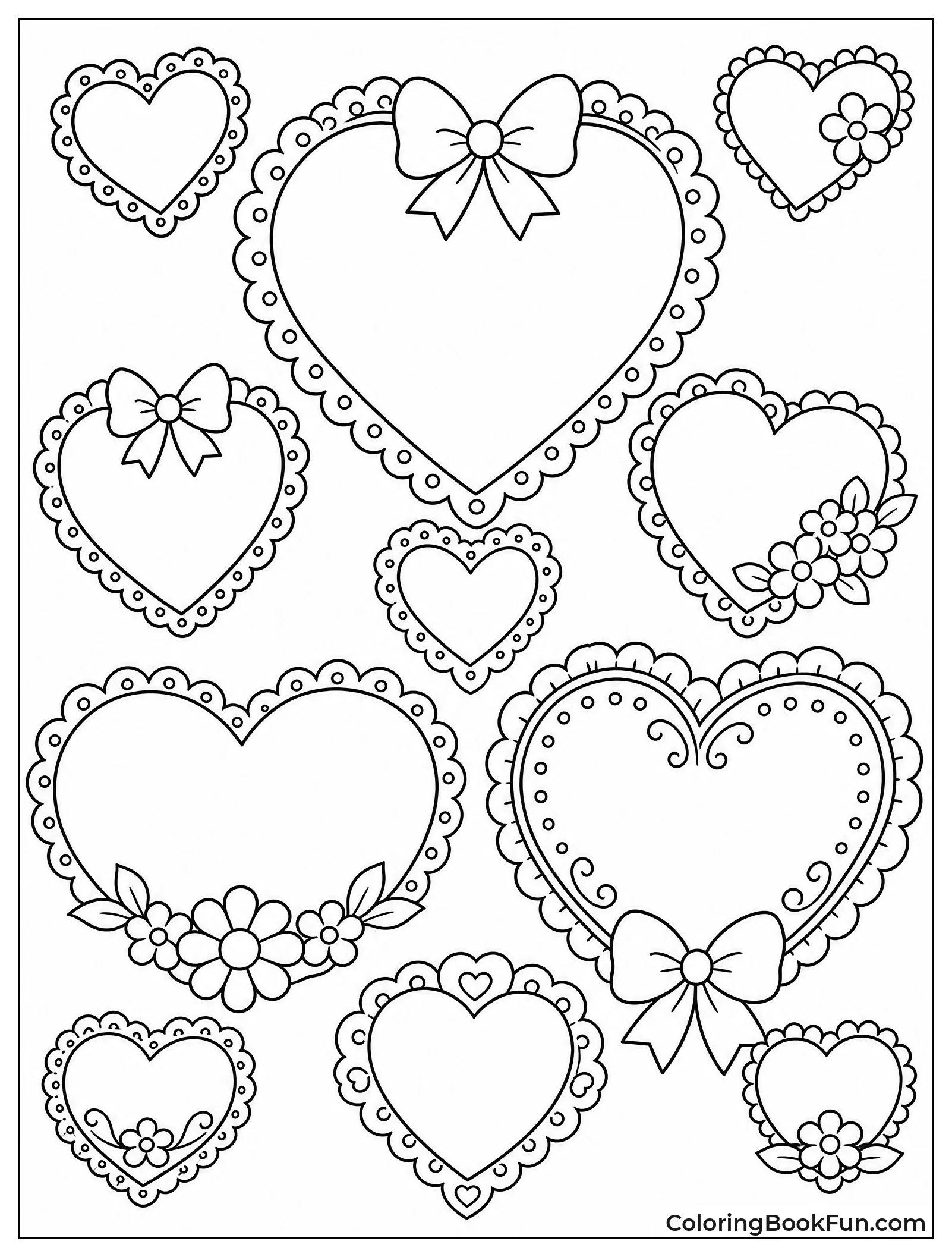 Pretty Hearts with Lace