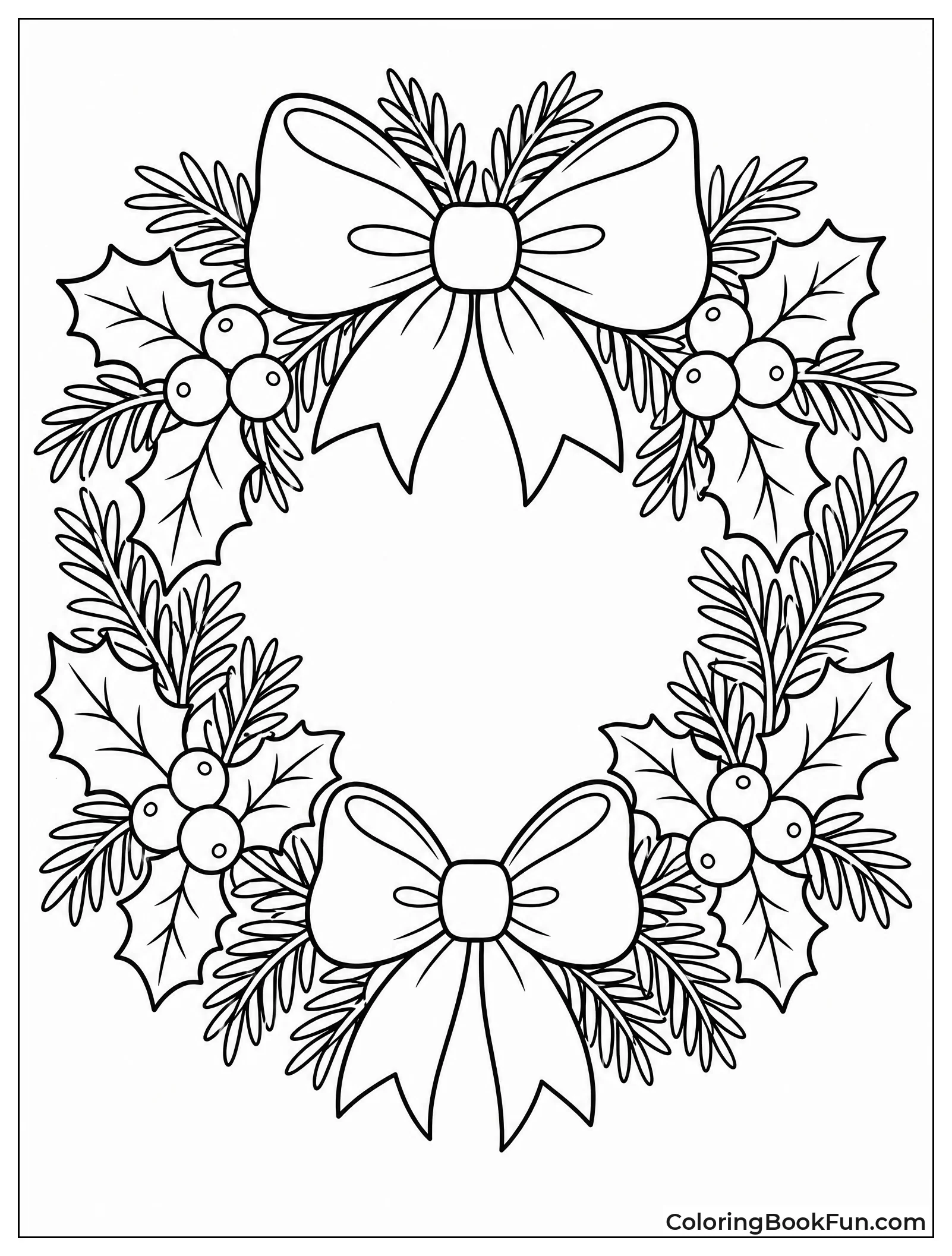 Wreath with Berries and Bows