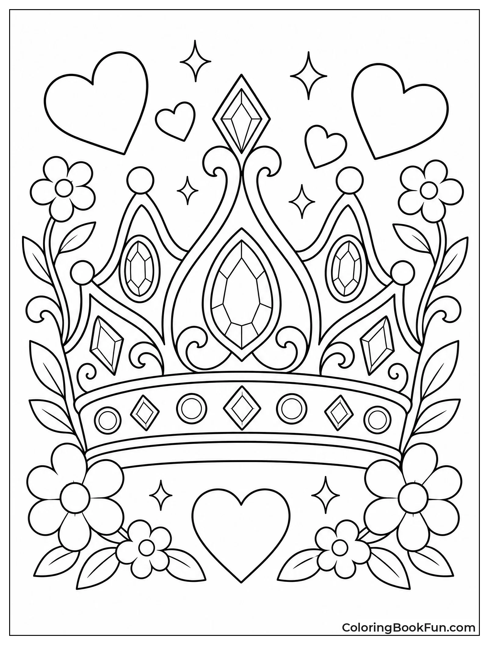 Sparkling Crown with Gems