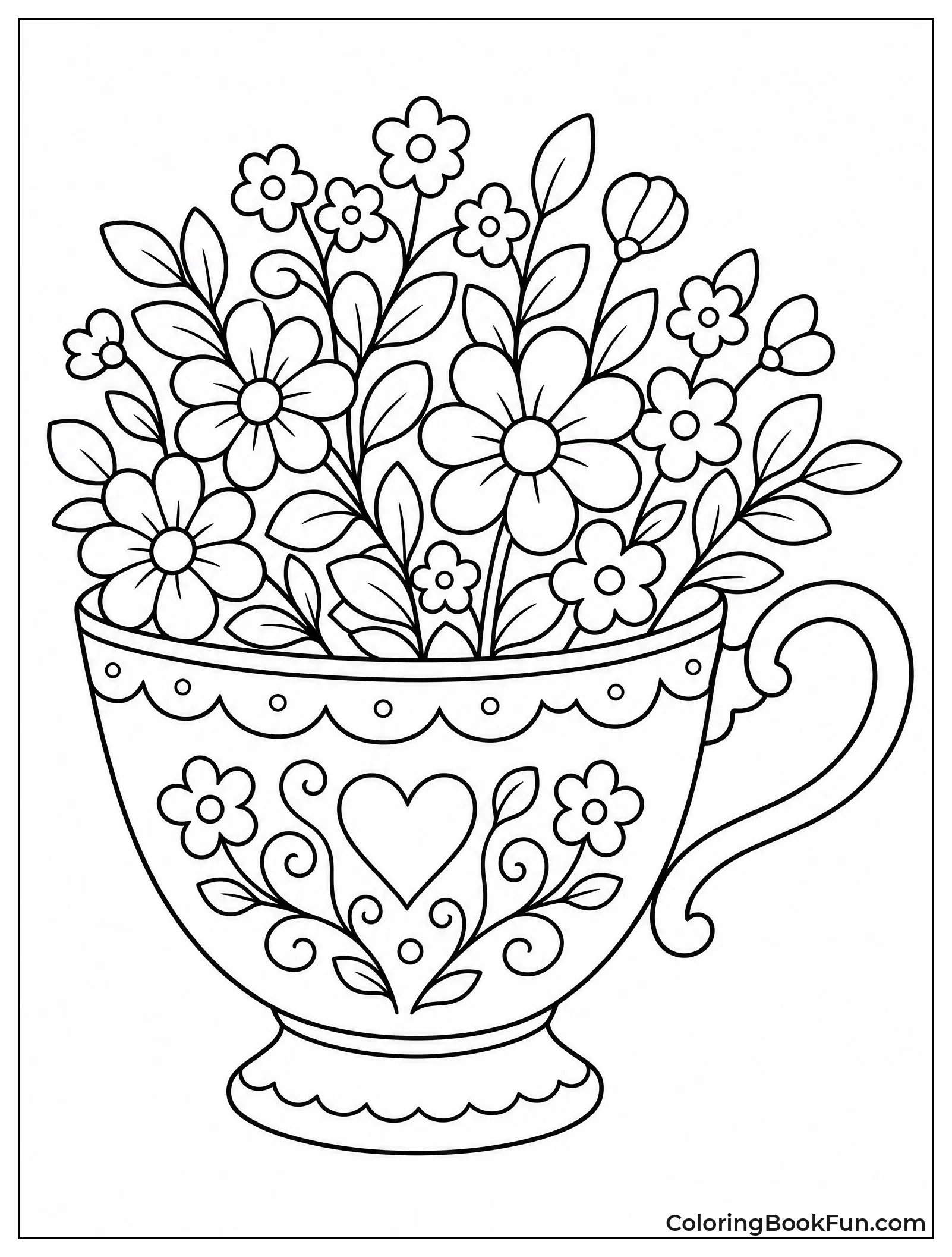 Tiny Flowers in Teacup
