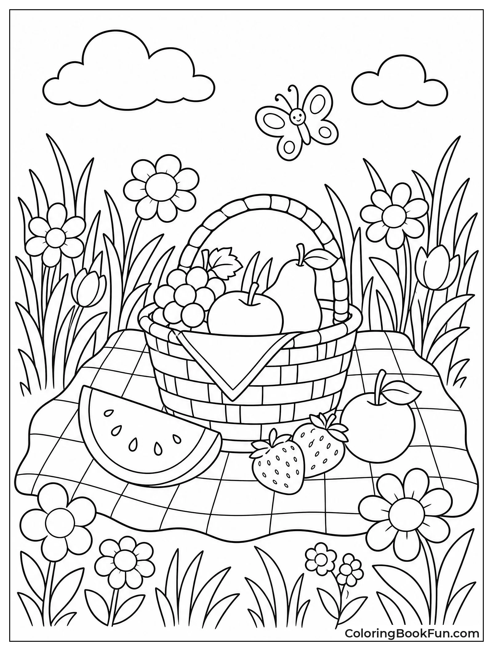Picnic Blanket in Tall Grass