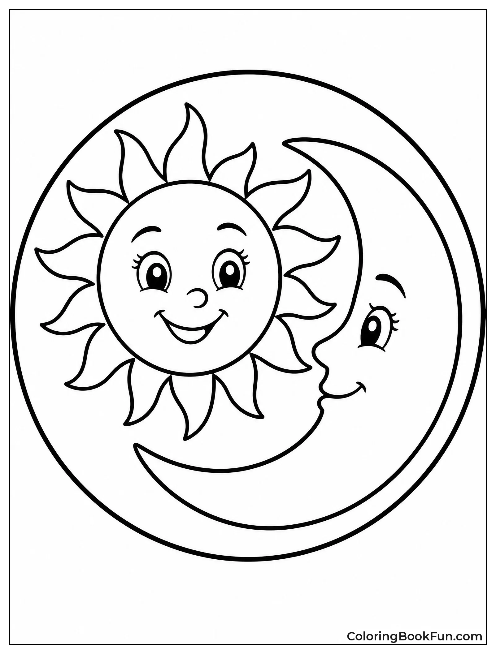Sun and Moon Sharing Circle